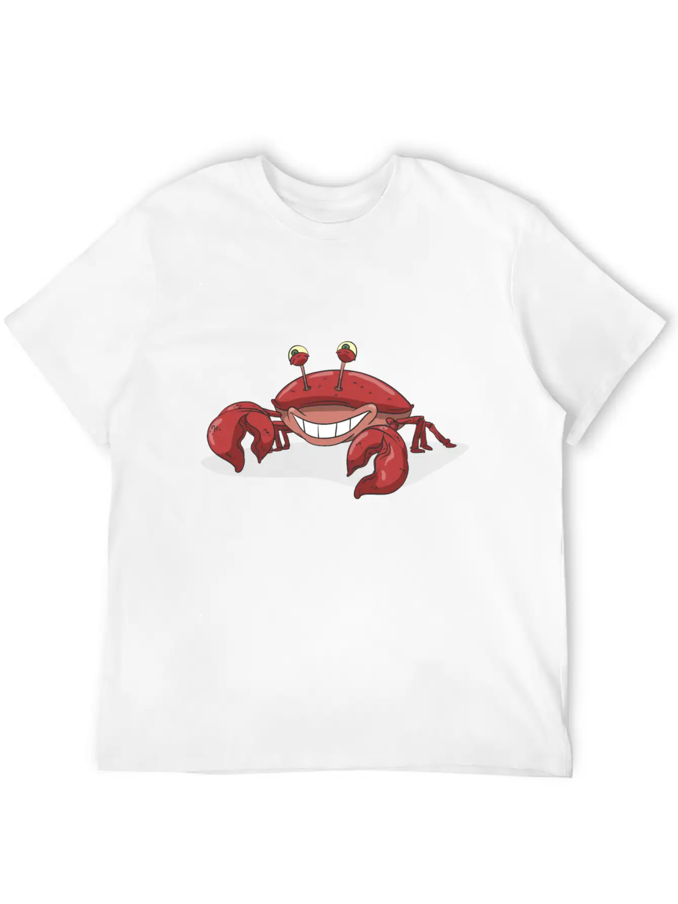 Red Crab Smiling Stylish Everyday T-Shirt – Unisex Basic Cotton Tee