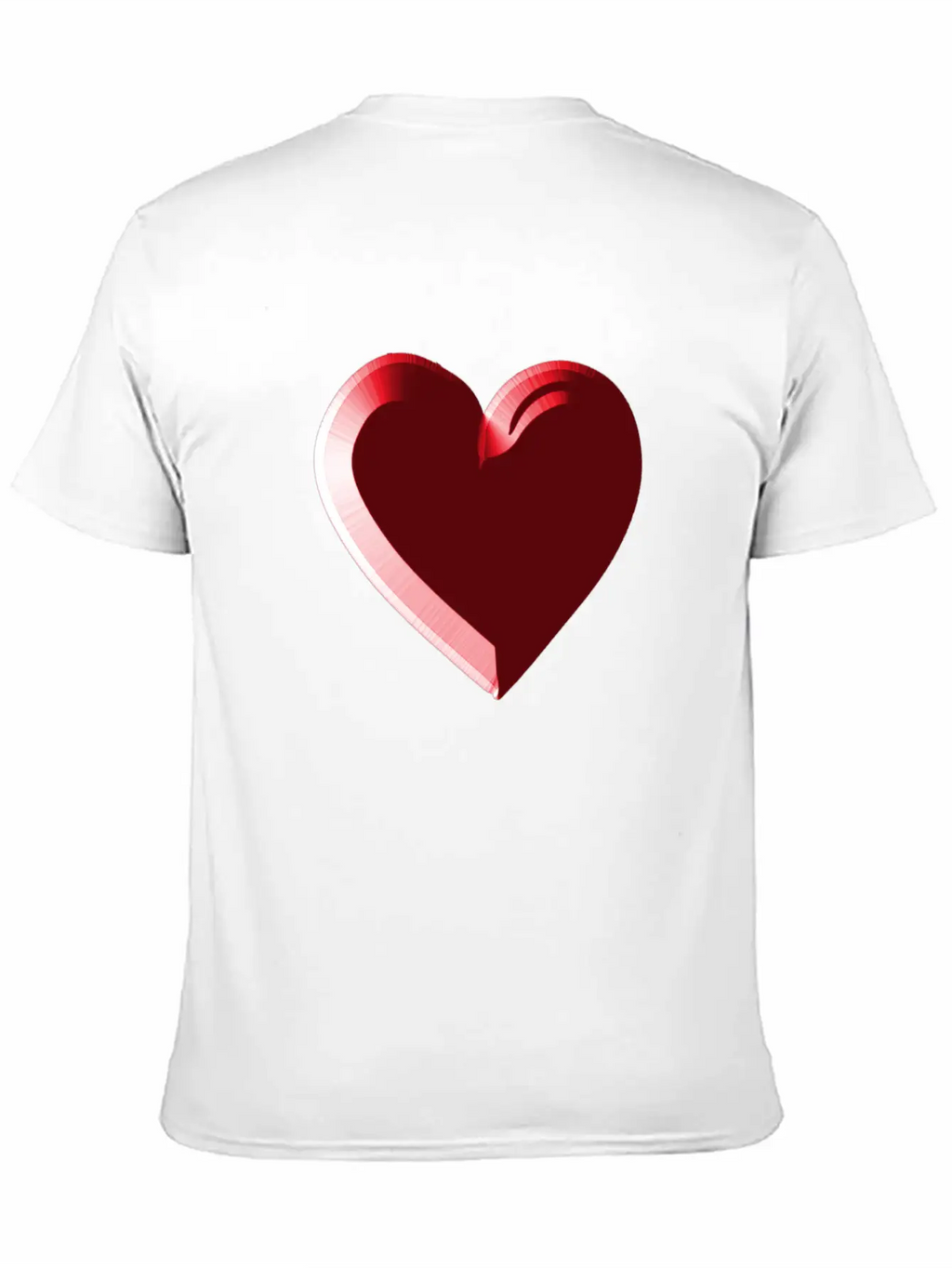Red Heart Red Love Timeless Short Sleeve Tee – Comfy And Minimalist Design
