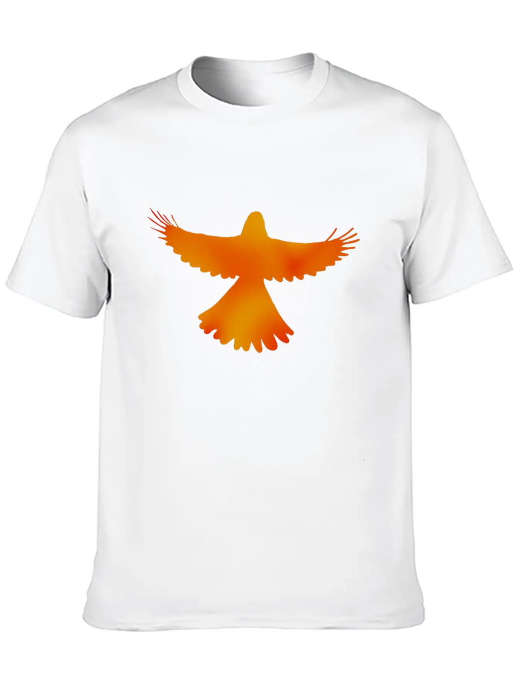 Red, Orange And Yellow Bird Essential Cotton Tee For Daily Outfits – Unisex Style