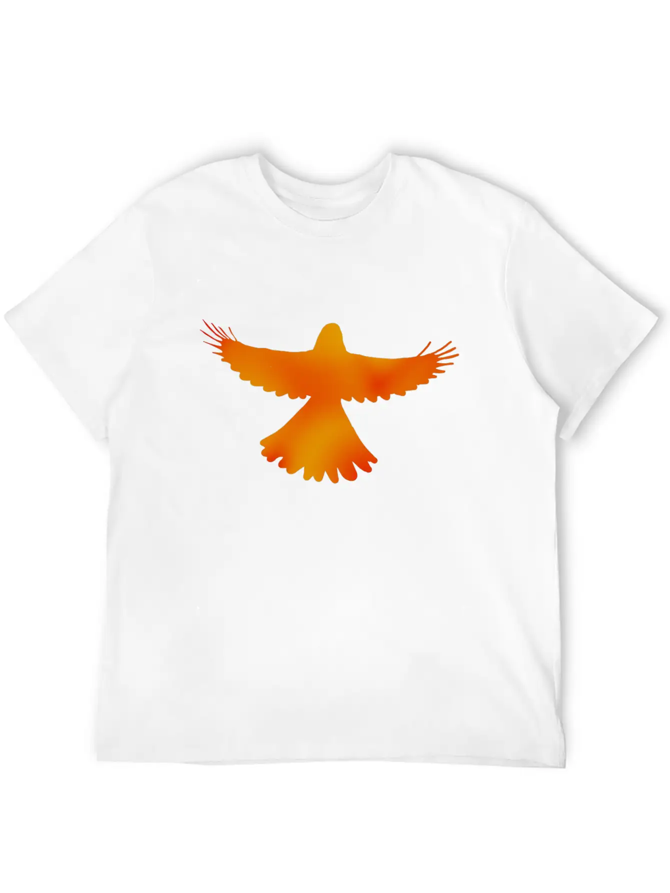 Red, Orange And Yellow Bird Essential Cotton Tee For Daily Outfits – Unisex Style