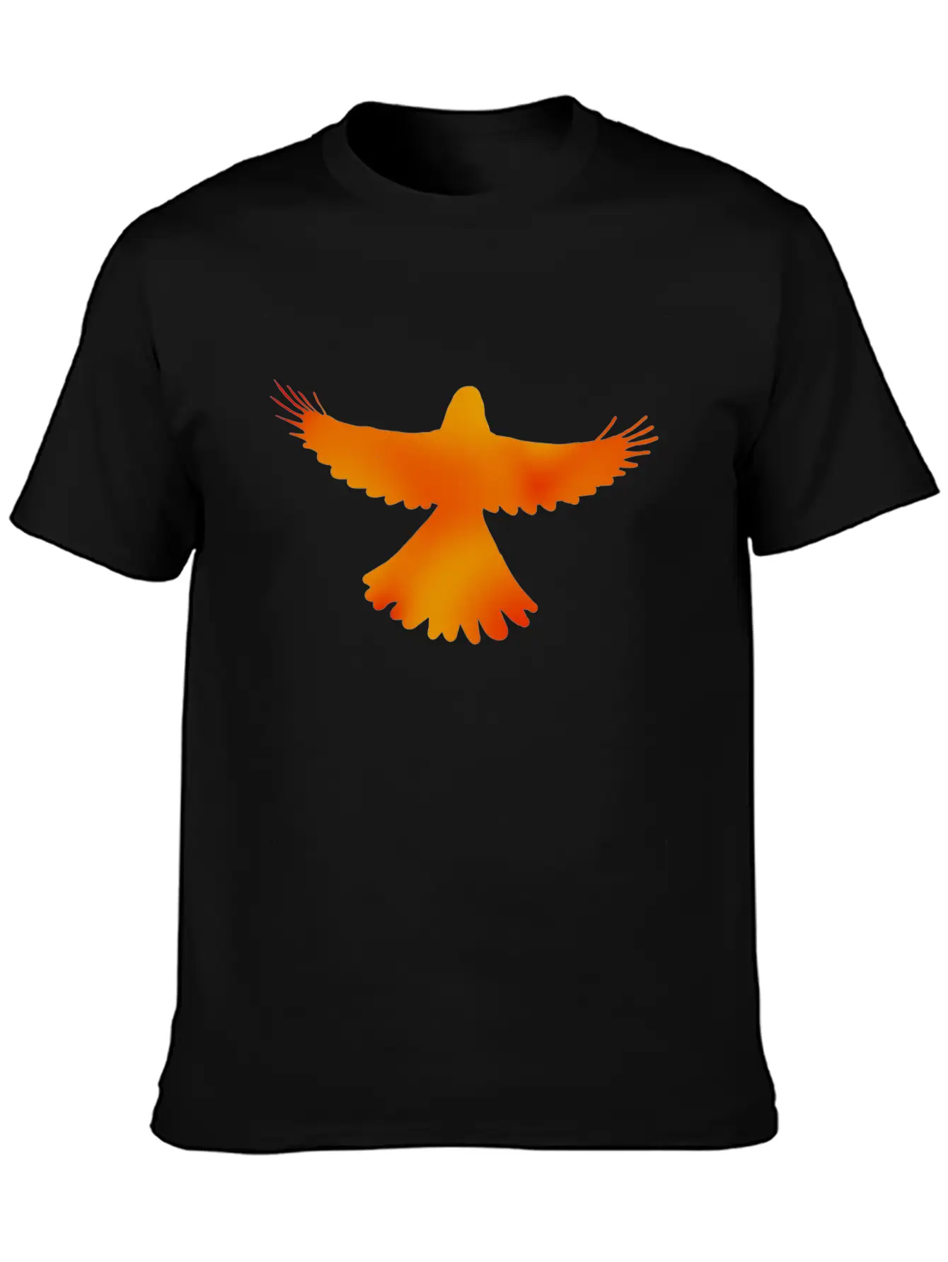 Red, Orange And Yellow Bird Essential Cotton Tee For Daily Outfits – Unisex Style