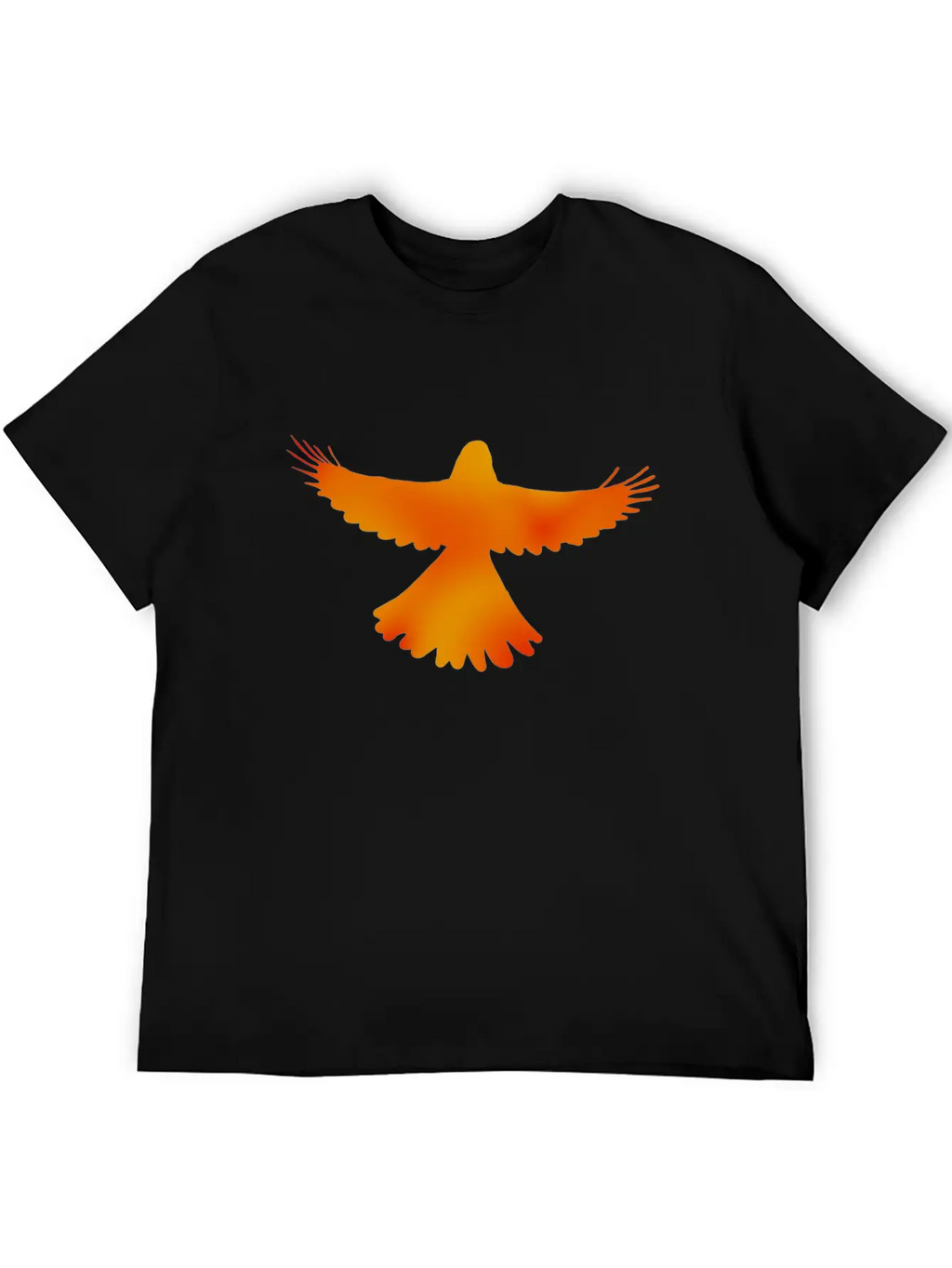 Red, Orange And Yellow Bird Essential Cotton Tee For Daily Outfits – Unisex Style