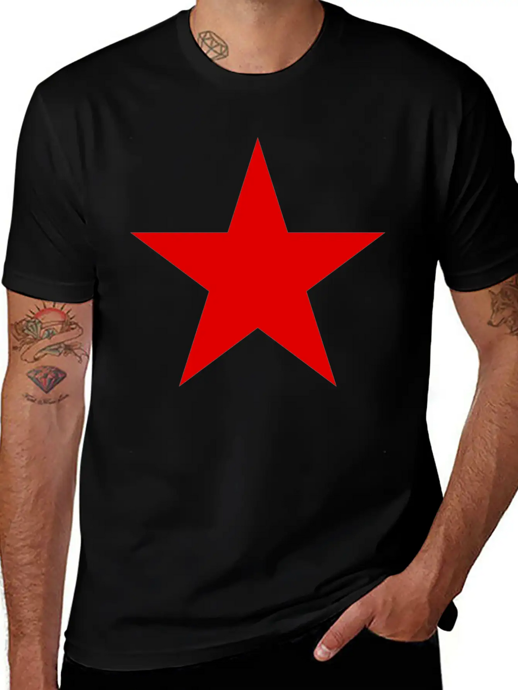 RED STAR Breathable Graphic T-Shirt – Perfect For Casual Days