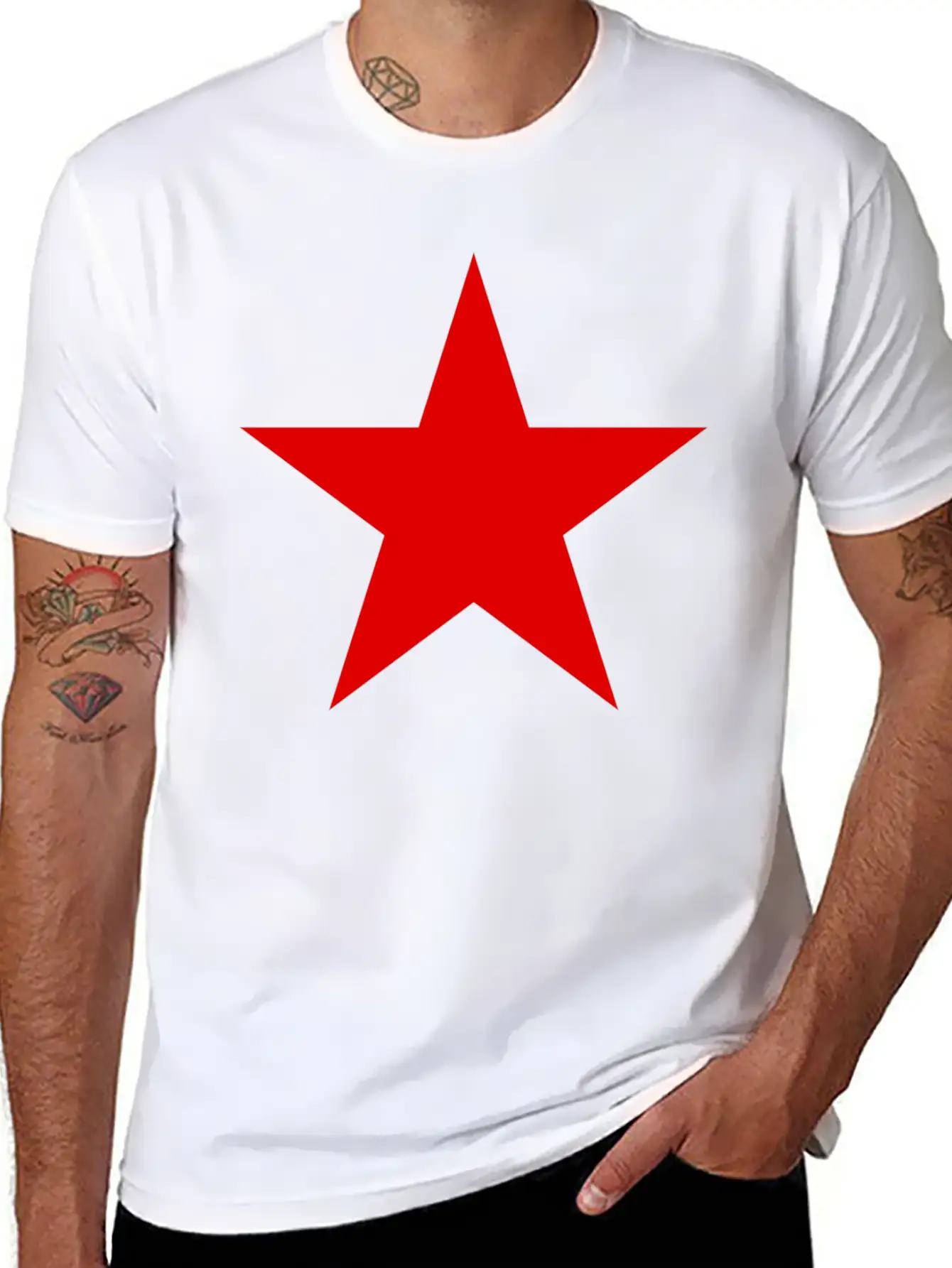 RED STAR Breathable Graphic T-Shirt – Perfect For Casual Days