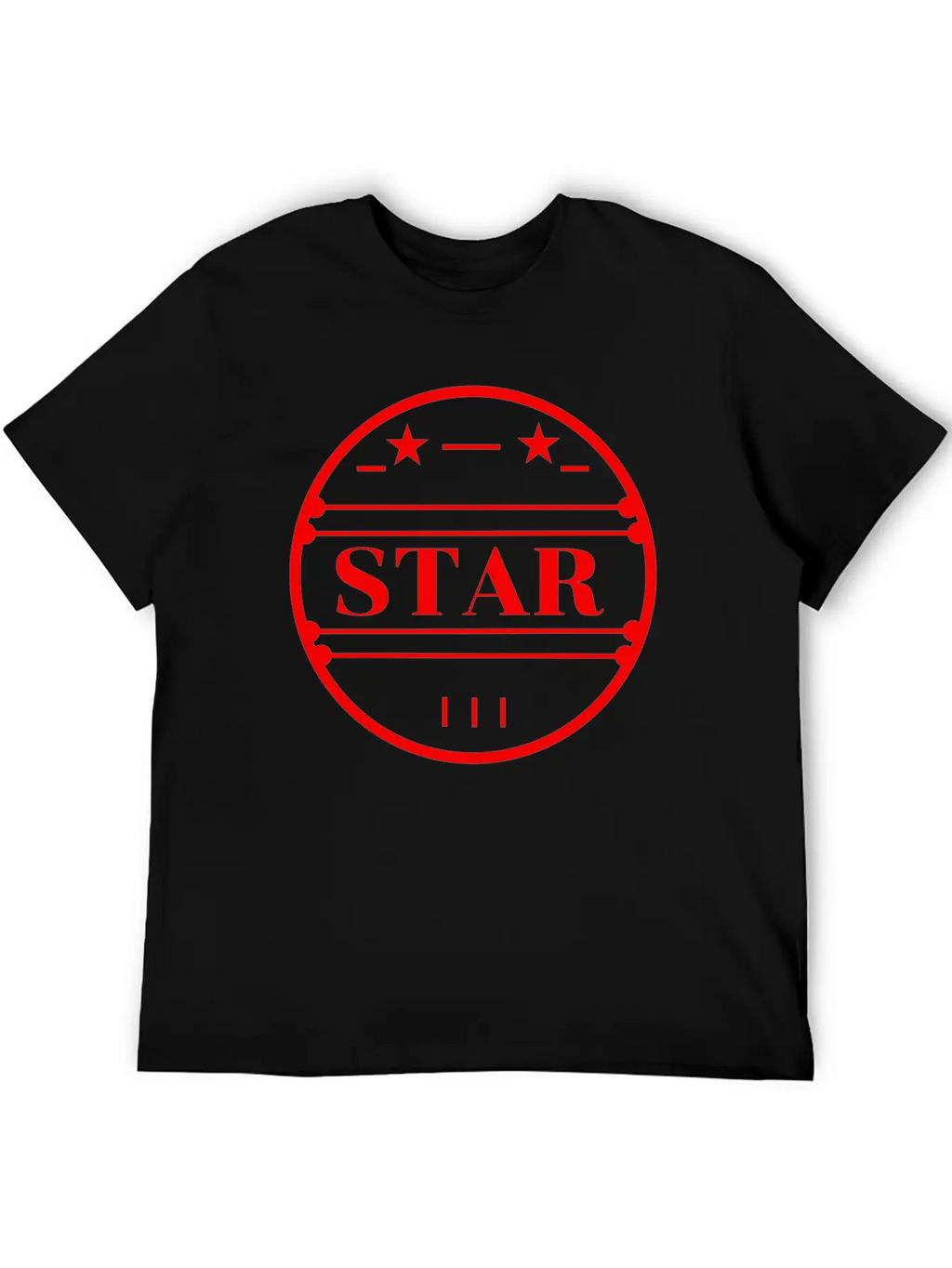 Red Star Logo In Circle Classic Cotton Tee – Unisex Comfort For Any Season