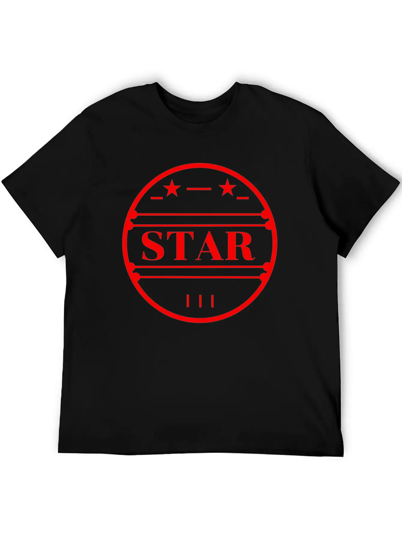 Red Star Logo In Circle Classic Cotton Tee – Unisex Comfort For Any Season