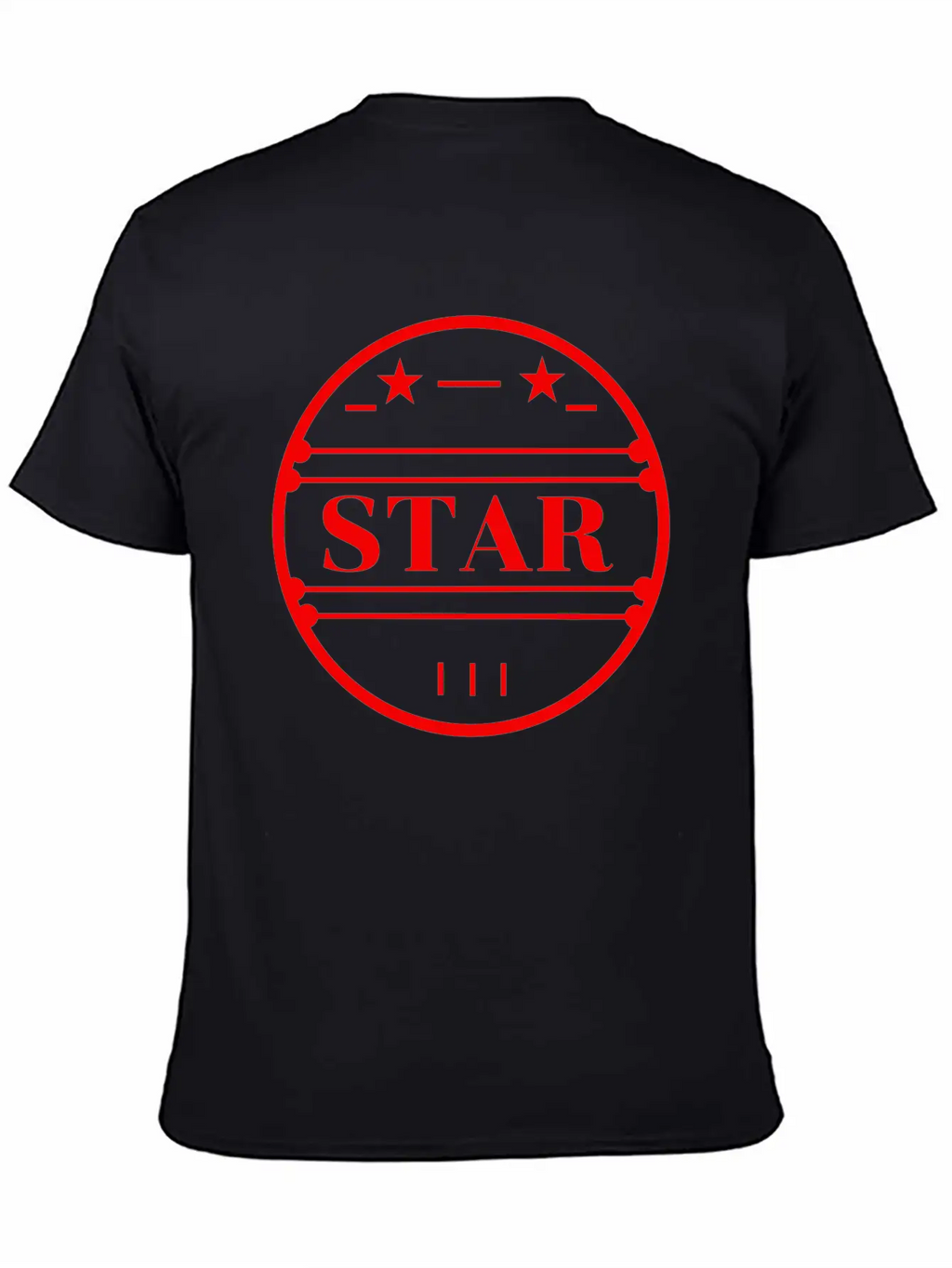 Red Star Logo In Circle Classic Cotton Tee – Unisex Comfort For Any Season