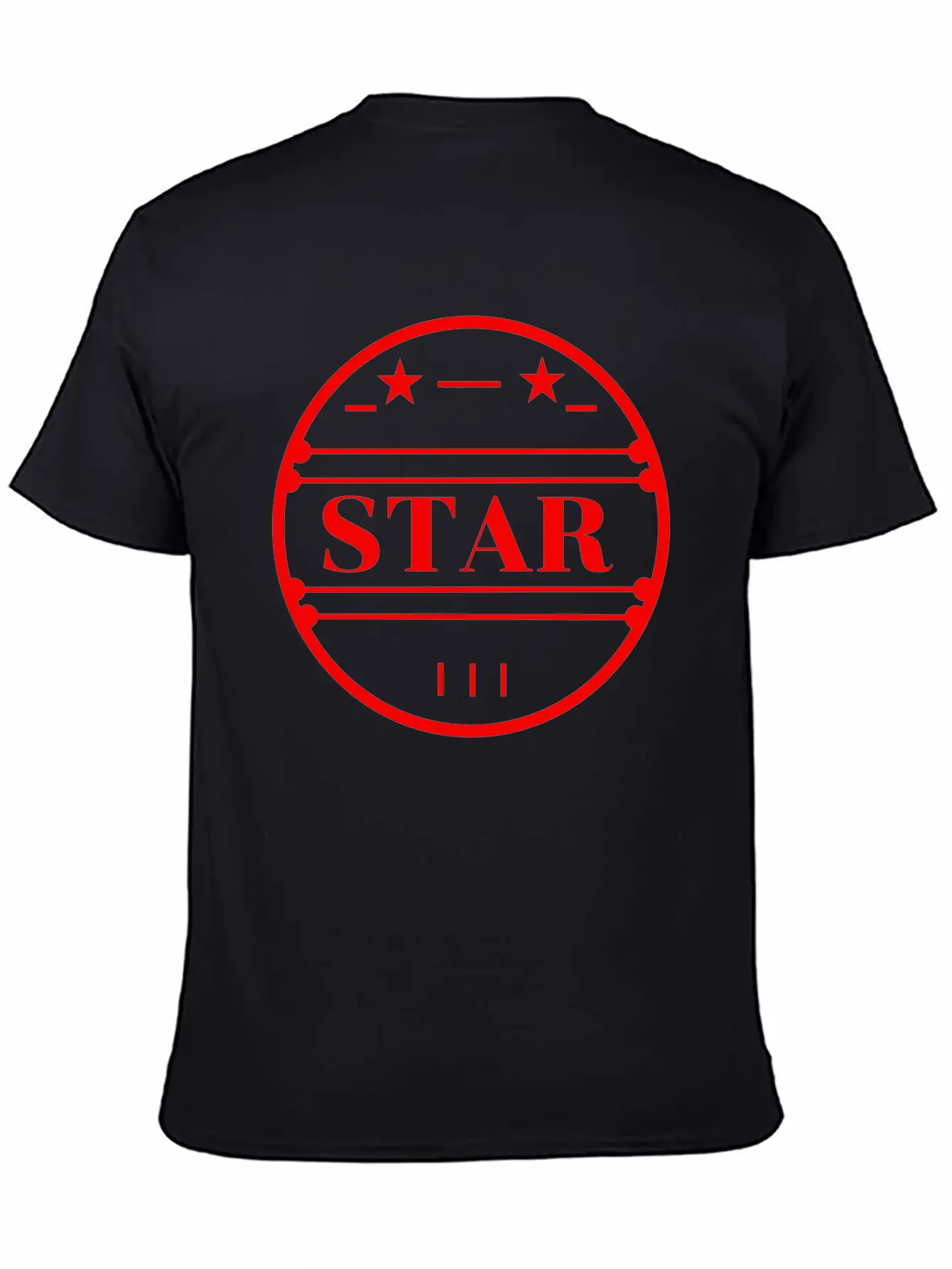 Red Star Logo In Circle Classic Cotton Tee – Unisex Comfort For Any Season