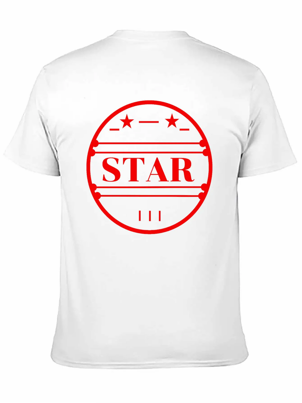 Red Star Logo In Circle Classic Cotton Tee – Unisex Comfort For Any Season