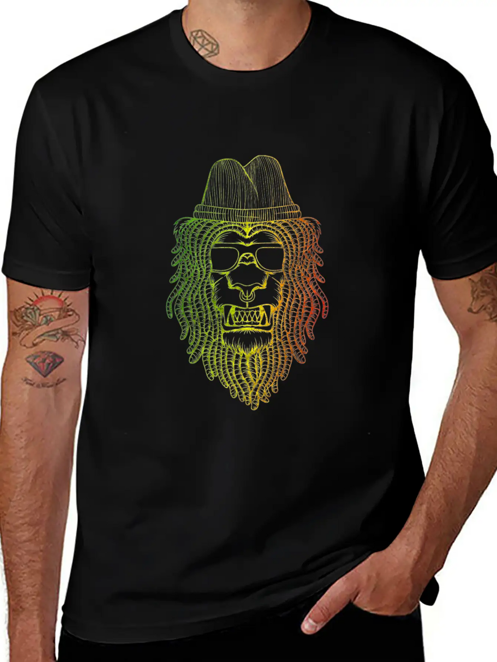 Reggae Lion Basic Graphic T-Shirt – Daily Comfort In Soft Cotton
