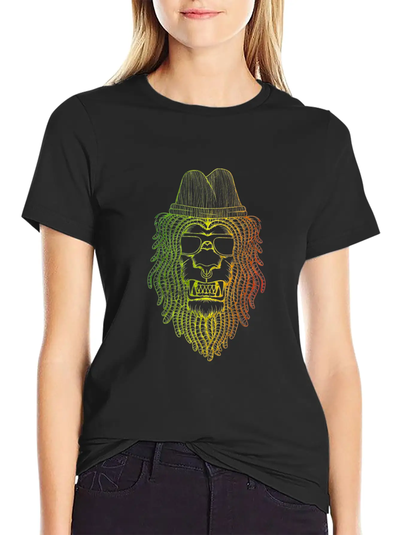 Reggae Lion Basic Graphic T-Shirt – Daily Comfort In Soft Cotton