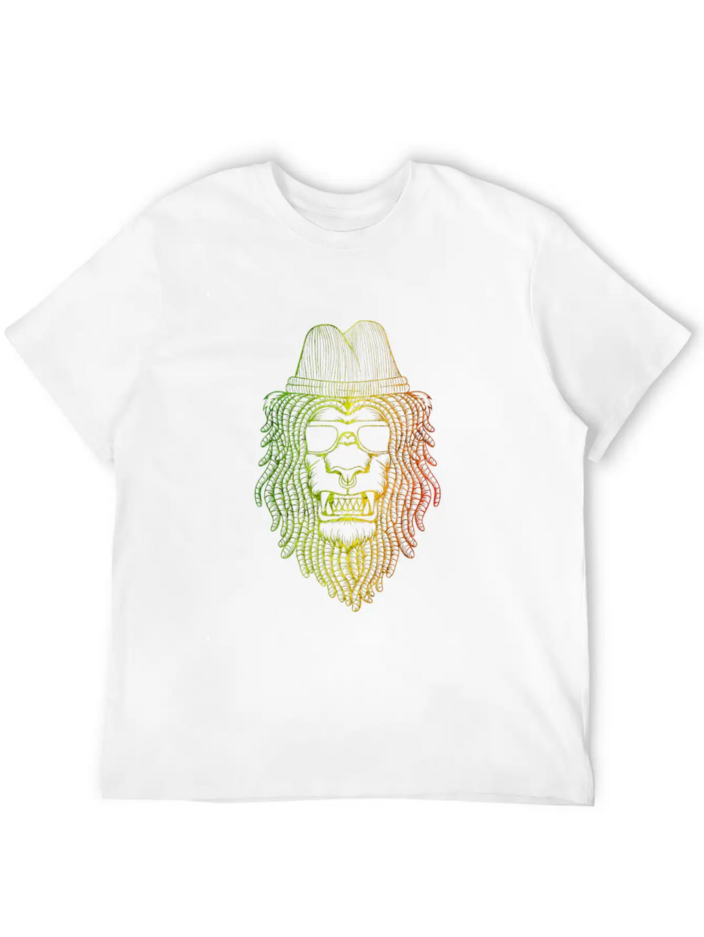 Reggae Lion Basic Graphic T-Shirt – Daily Comfort In Soft Cotton