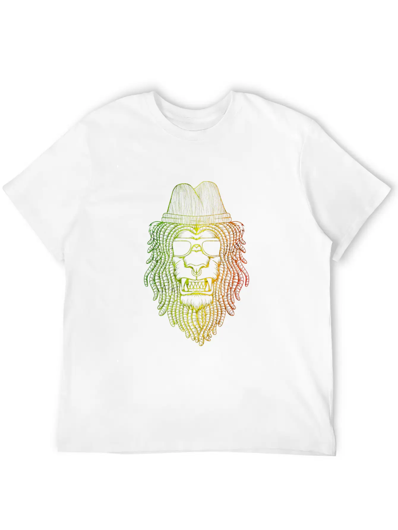 Reggae Lion Basic Graphic T-Shirt – Daily Comfort In Soft Cotton