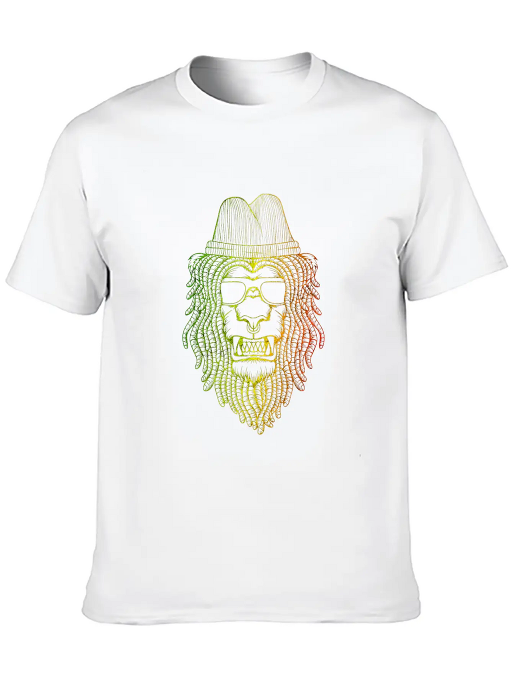 Reggae Lion Basic Graphic T-Shirt – Daily Comfort In Soft Cotton