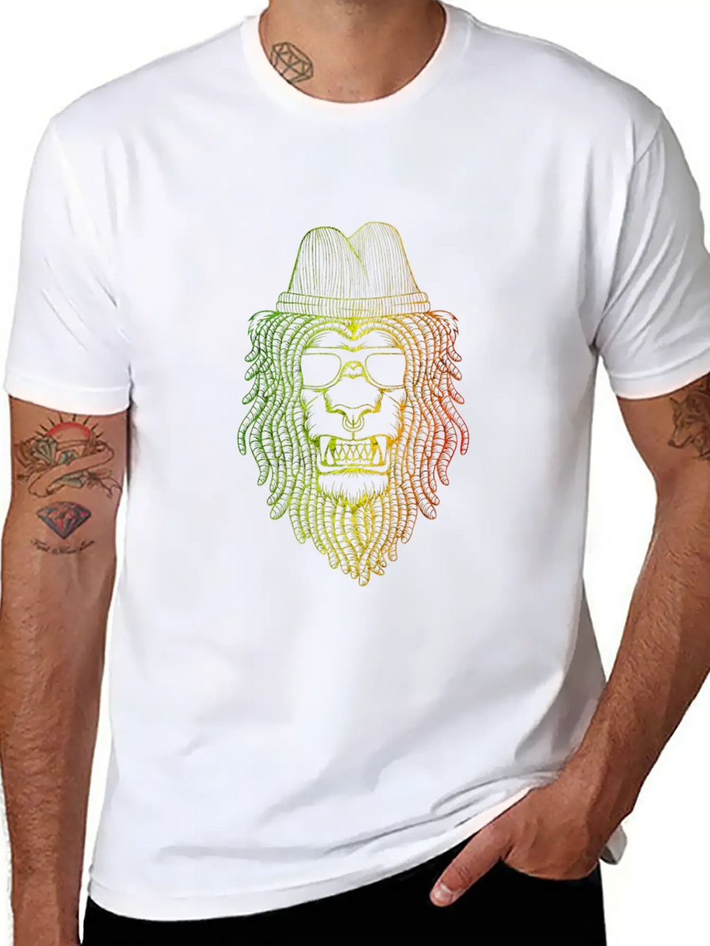 Reggae Lion Basic Graphic T-Shirt – Daily Comfort In Soft Cotton