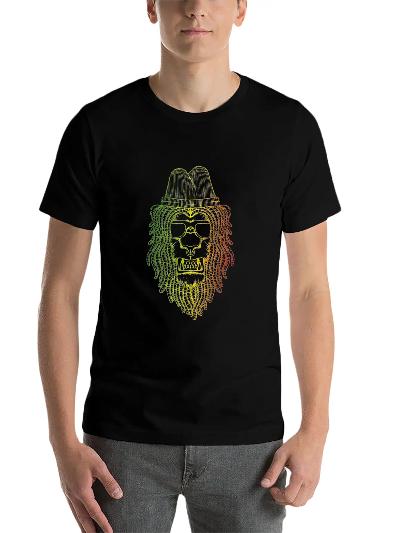 Reggae Lion Basic Graphic T-Shirt – Daily Comfort In Soft Cotton