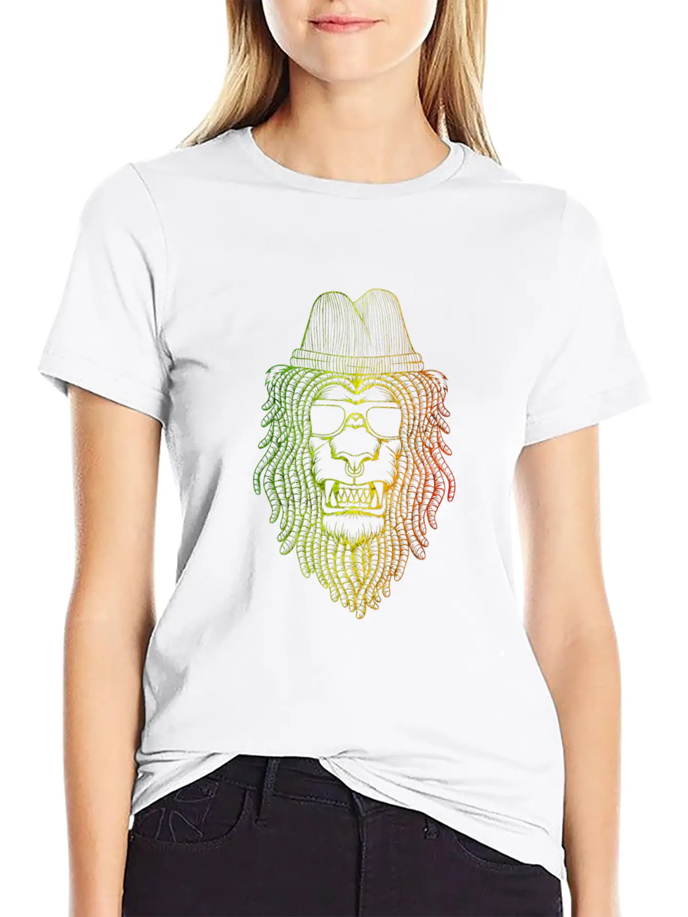Reggae Lion Basic Graphic T-Shirt – Daily Comfort In Soft Cotton