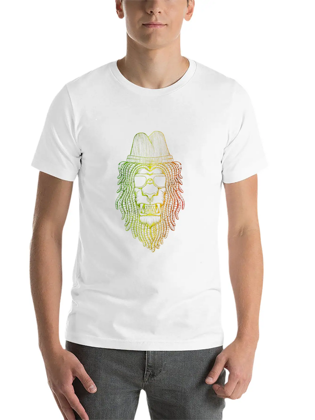 Reggae Lion Basic Graphic T-Shirt – Daily Comfort In Soft Cotton