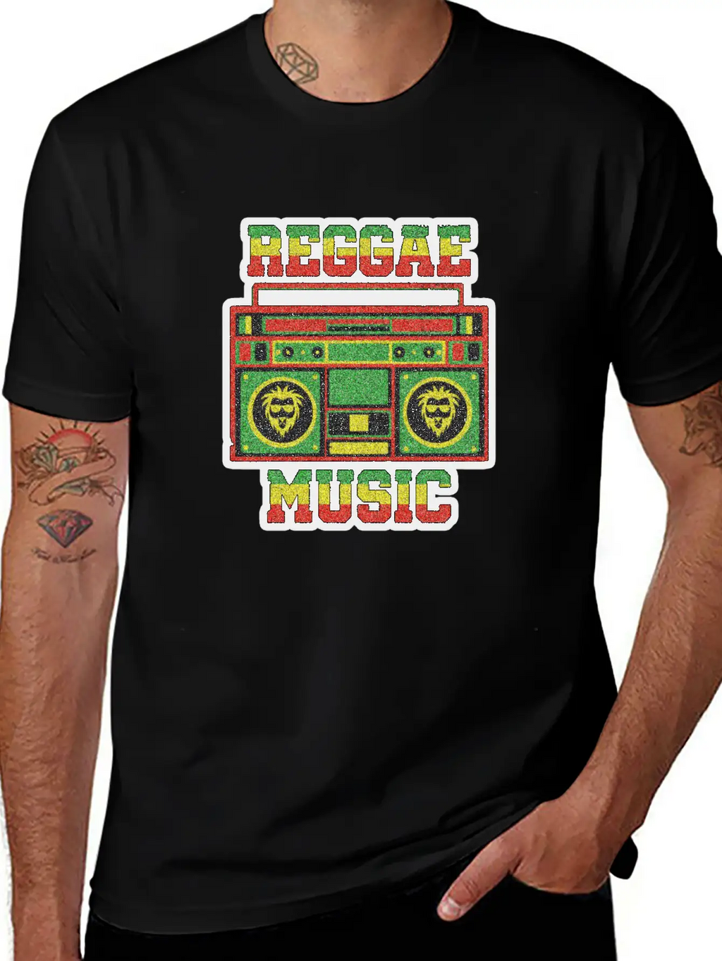REGGAE MUSIC Breathable Soft Cotton T-Shirt – Timeless Casual Look