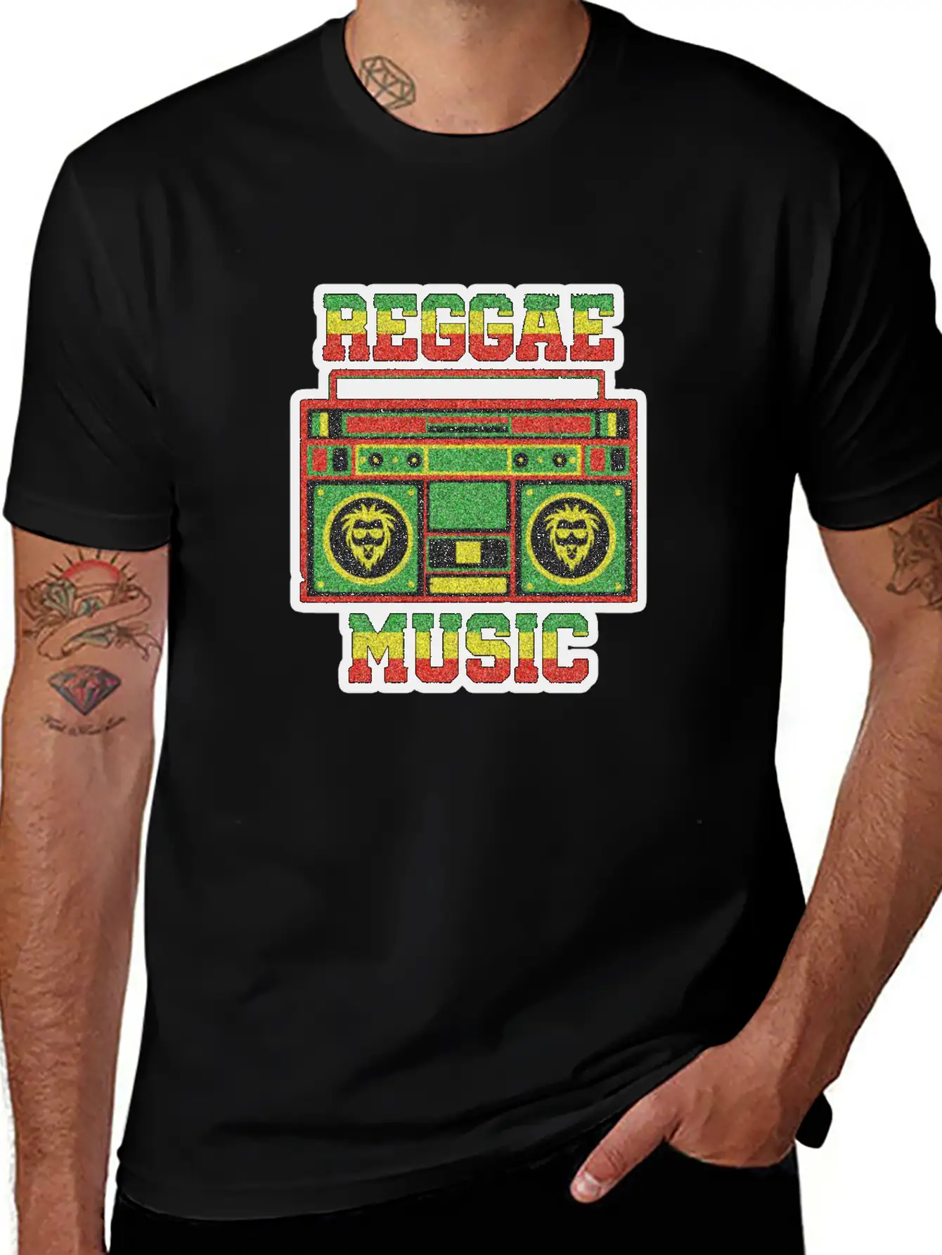REGGAE MUSIC Breathable Soft Cotton T-Shirt – Timeless Casual Look