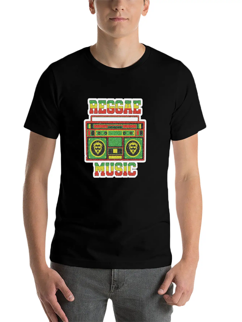REGGAE MUSIC Breathable Soft Cotton T-Shirt – Timeless Casual Look