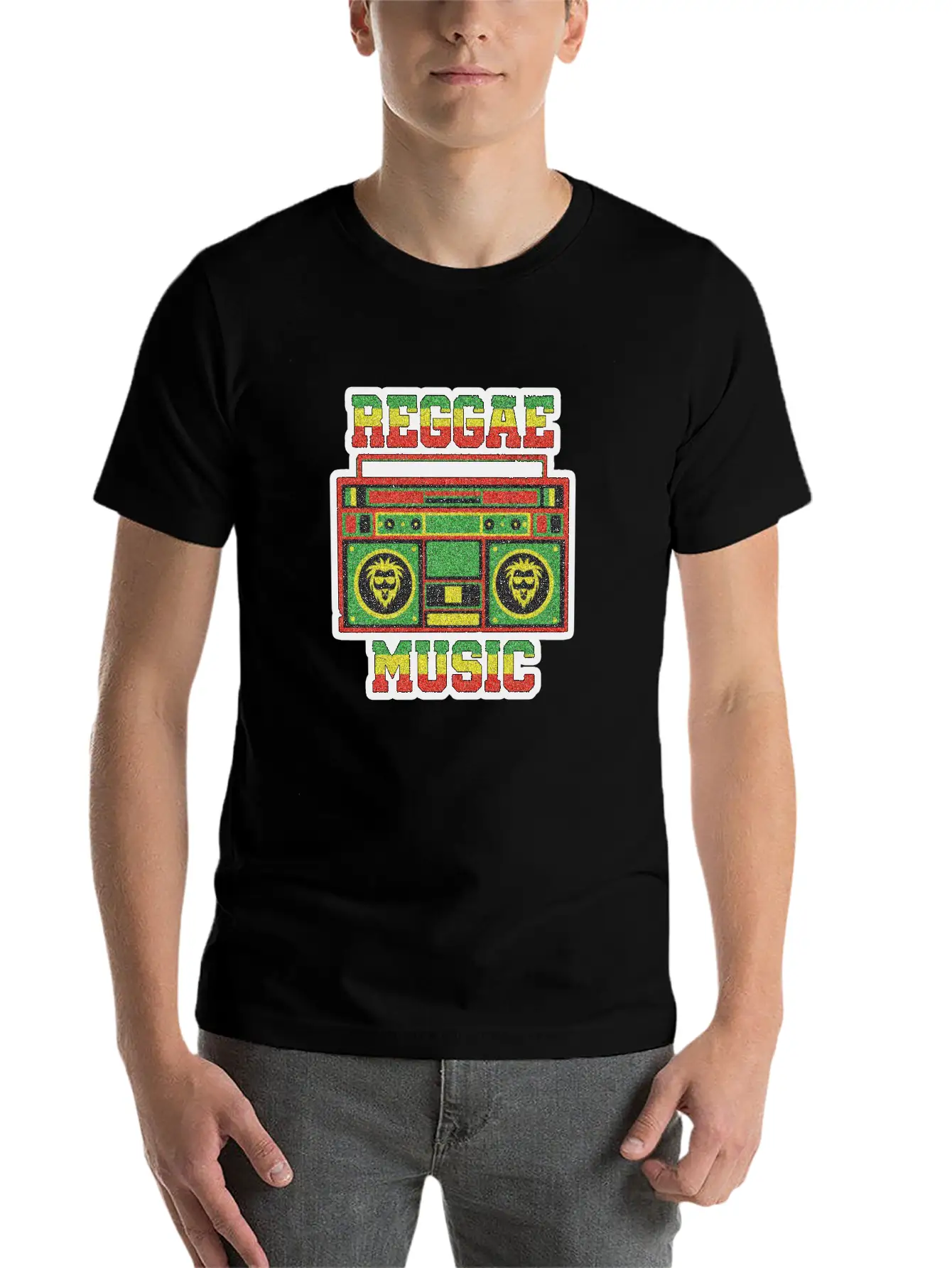 REGGAE MUSIC Breathable Soft Cotton T-Shirt – Timeless Casual Look