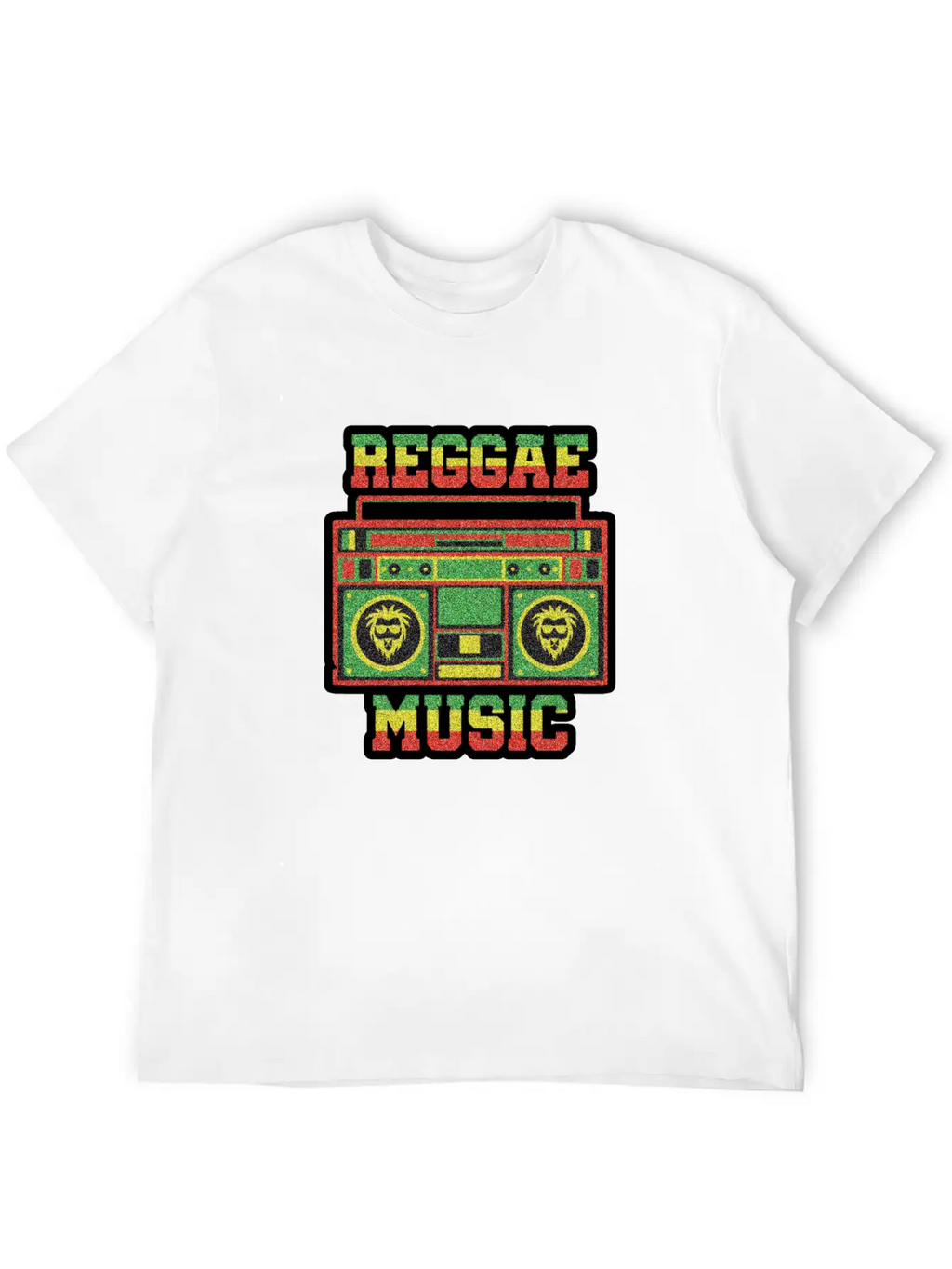 REGGAE MUSIC Breathable Soft Cotton T-Shirt – Timeless Casual Look