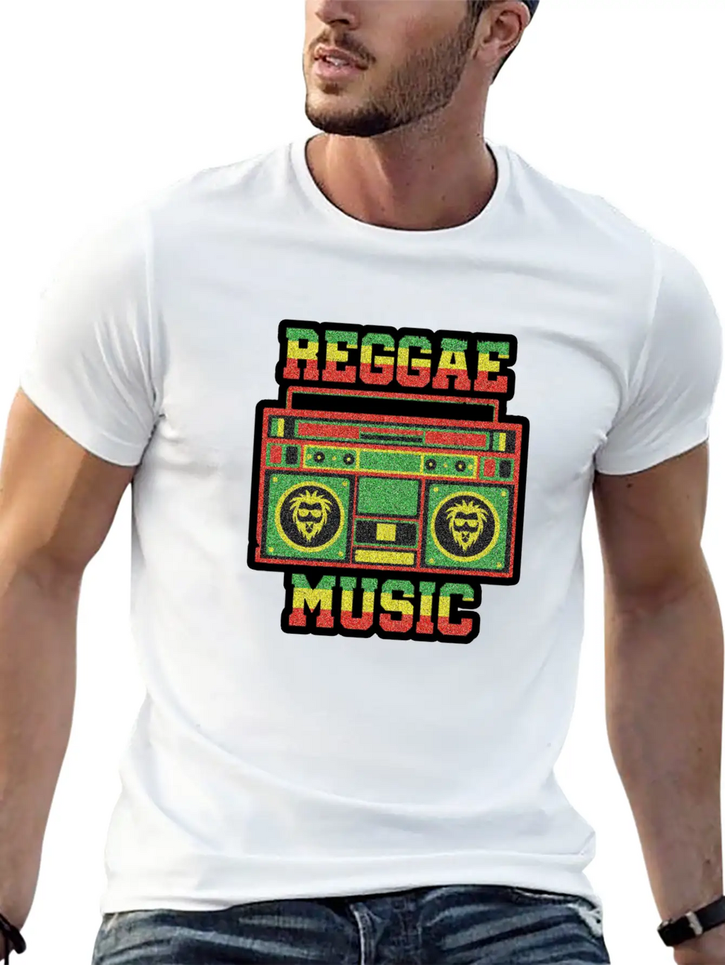 REGGAE MUSIC Breathable Soft Cotton T-Shirt – Timeless Casual Look