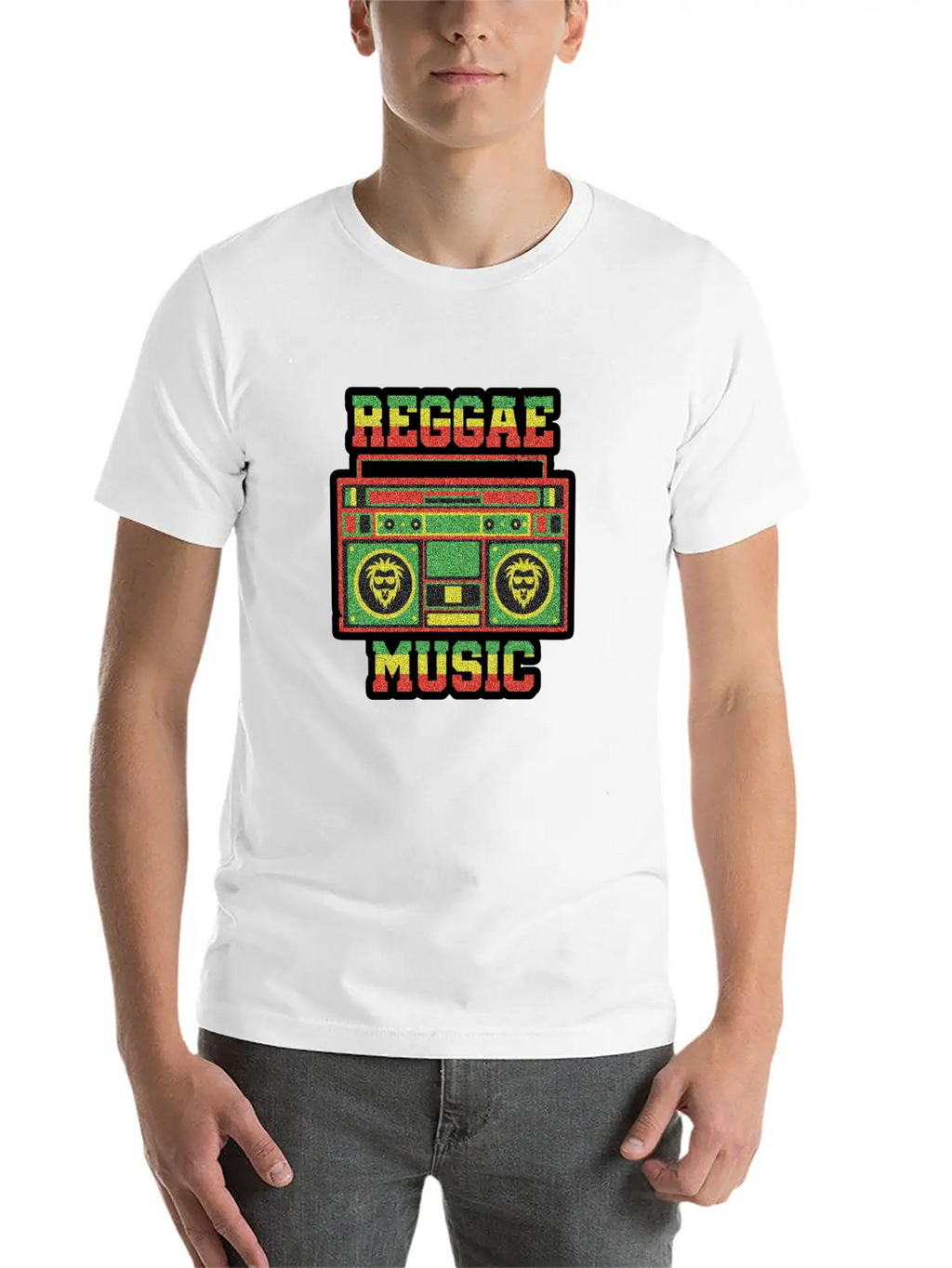 REGGAE MUSIC Breathable Soft Cotton T-Shirt – Timeless Casual Look
