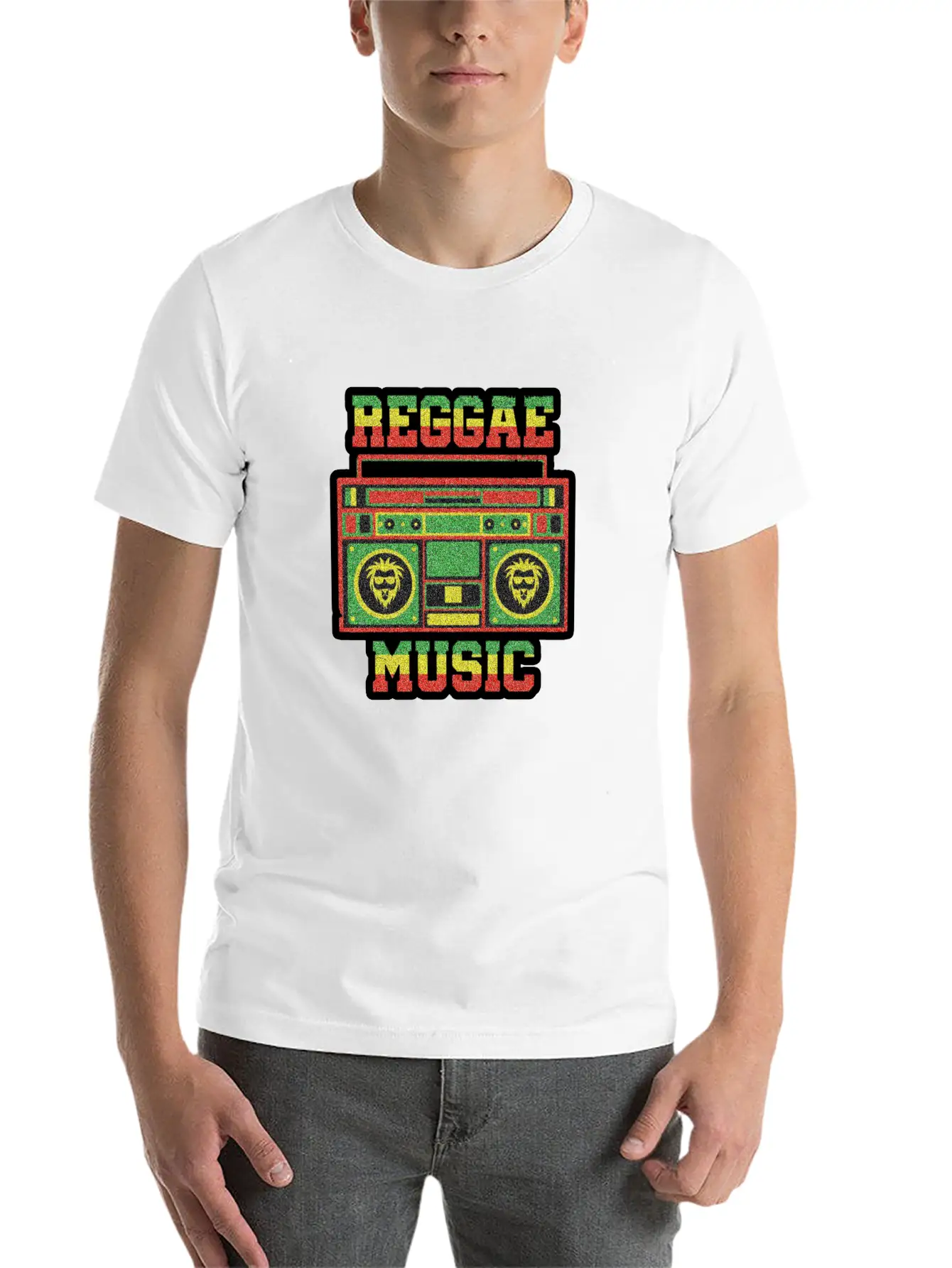 REGGAE MUSIC Breathable Soft Cotton T-Shirt – Timeless Casual Look