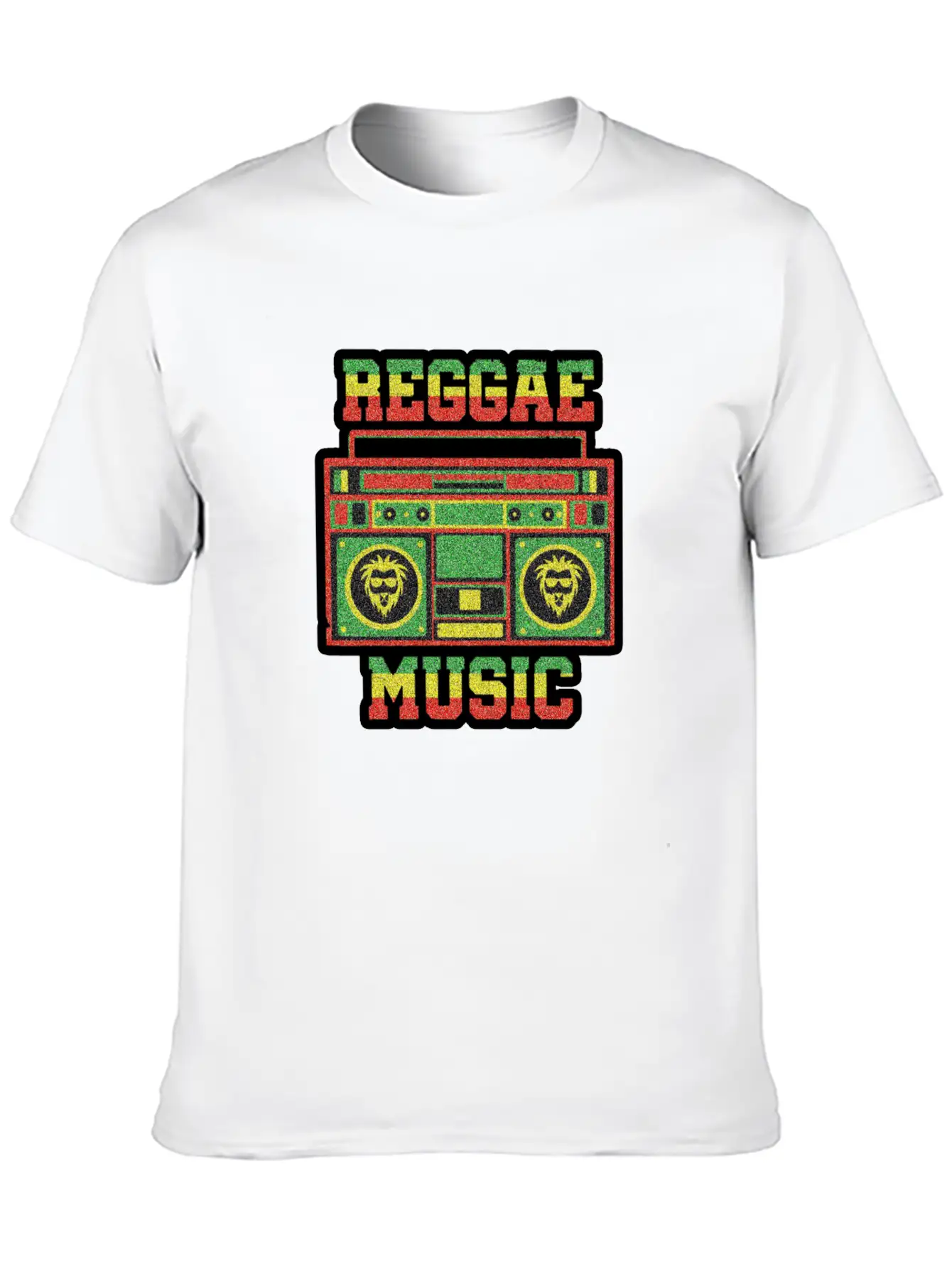 REGGAE MUSIC Breathable Soft Cotton T-Shirt – Timeless Casual Look
