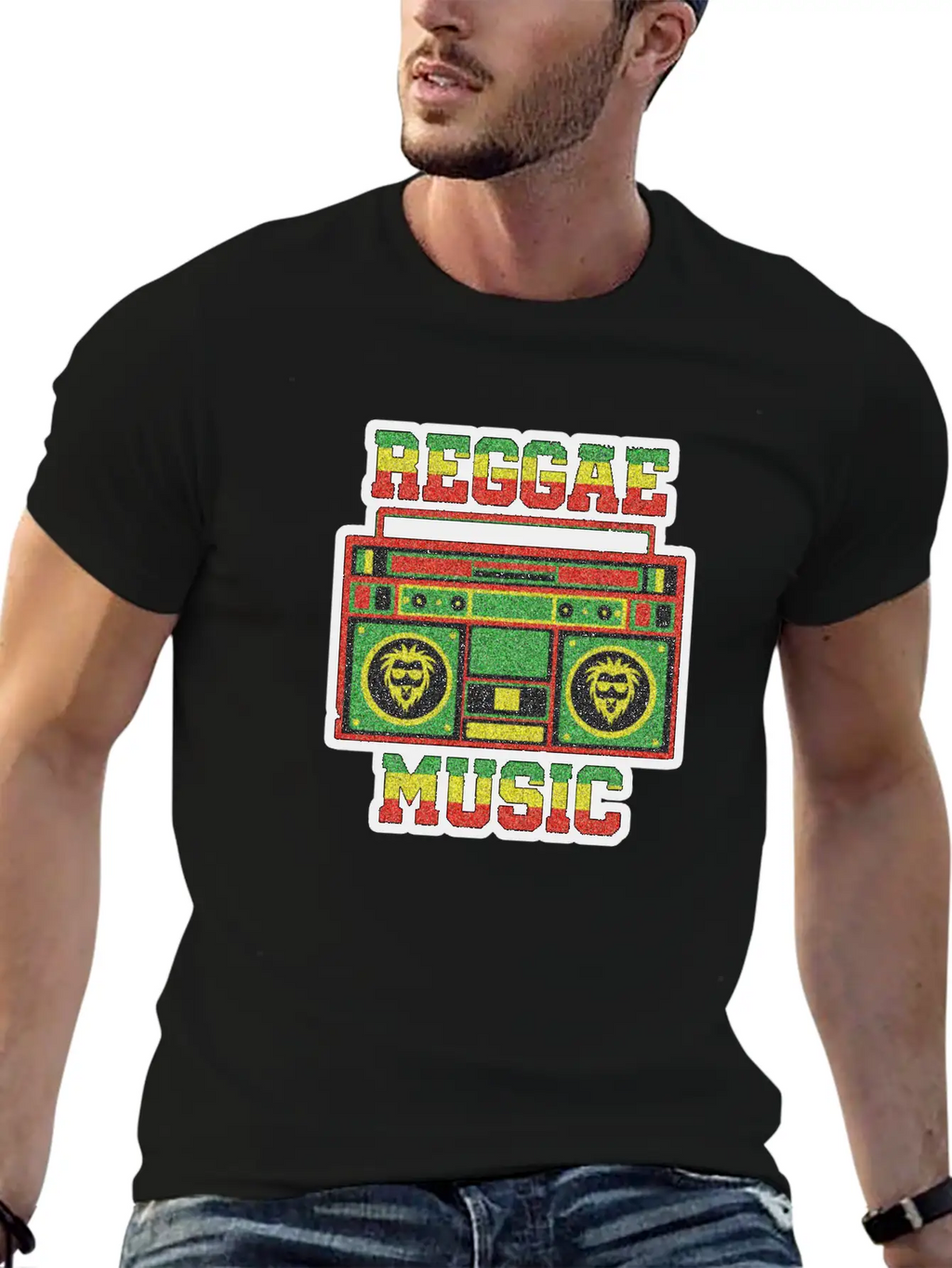 REGGAE MUSIC Breathable Soft Cotton T-Shirt – Timeless Casual Look