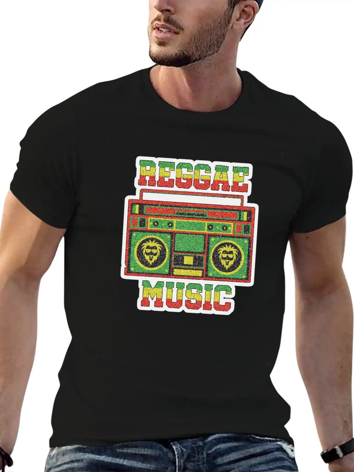 REGGAE MUSIC Breathable Soft Cotton T-Shirt – Timeless Casual Look