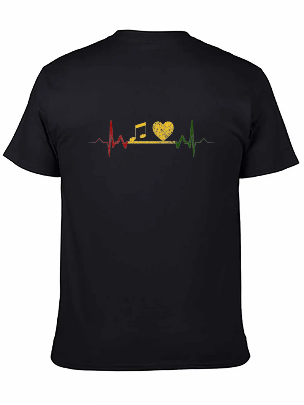 Reggae Music Heartbeat Rastafari Rasta Gift Breathable Soft Cotton T-Shirt – Timeless Casual Look