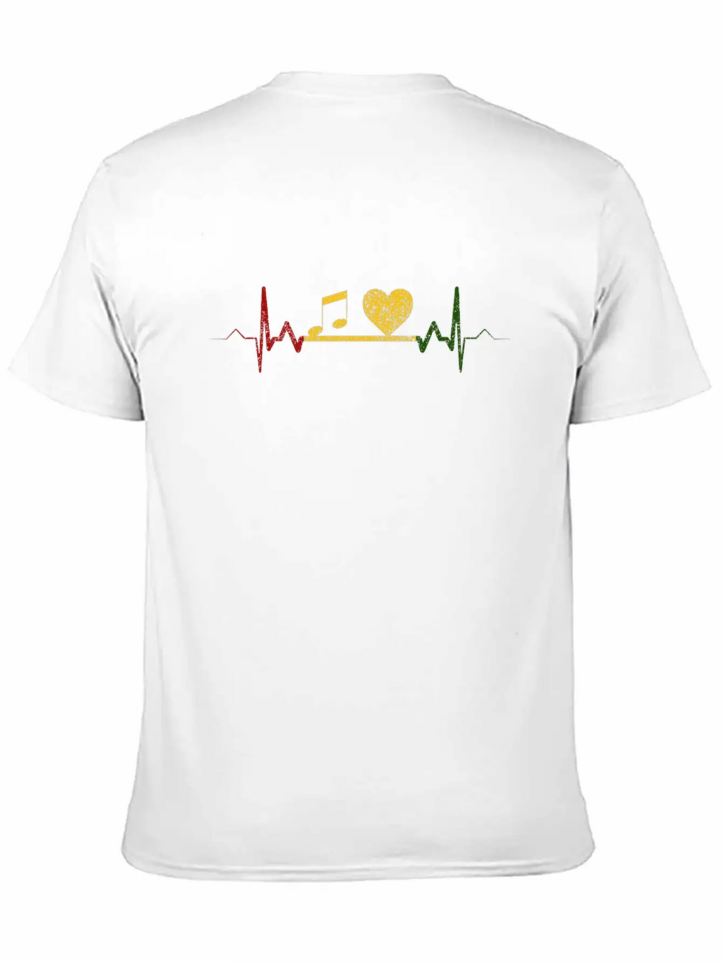 Reggae Music Heartbeat Rastafari Rasta Gift Breathable Soft Cotton T-Shirt – Timeless Casual Look