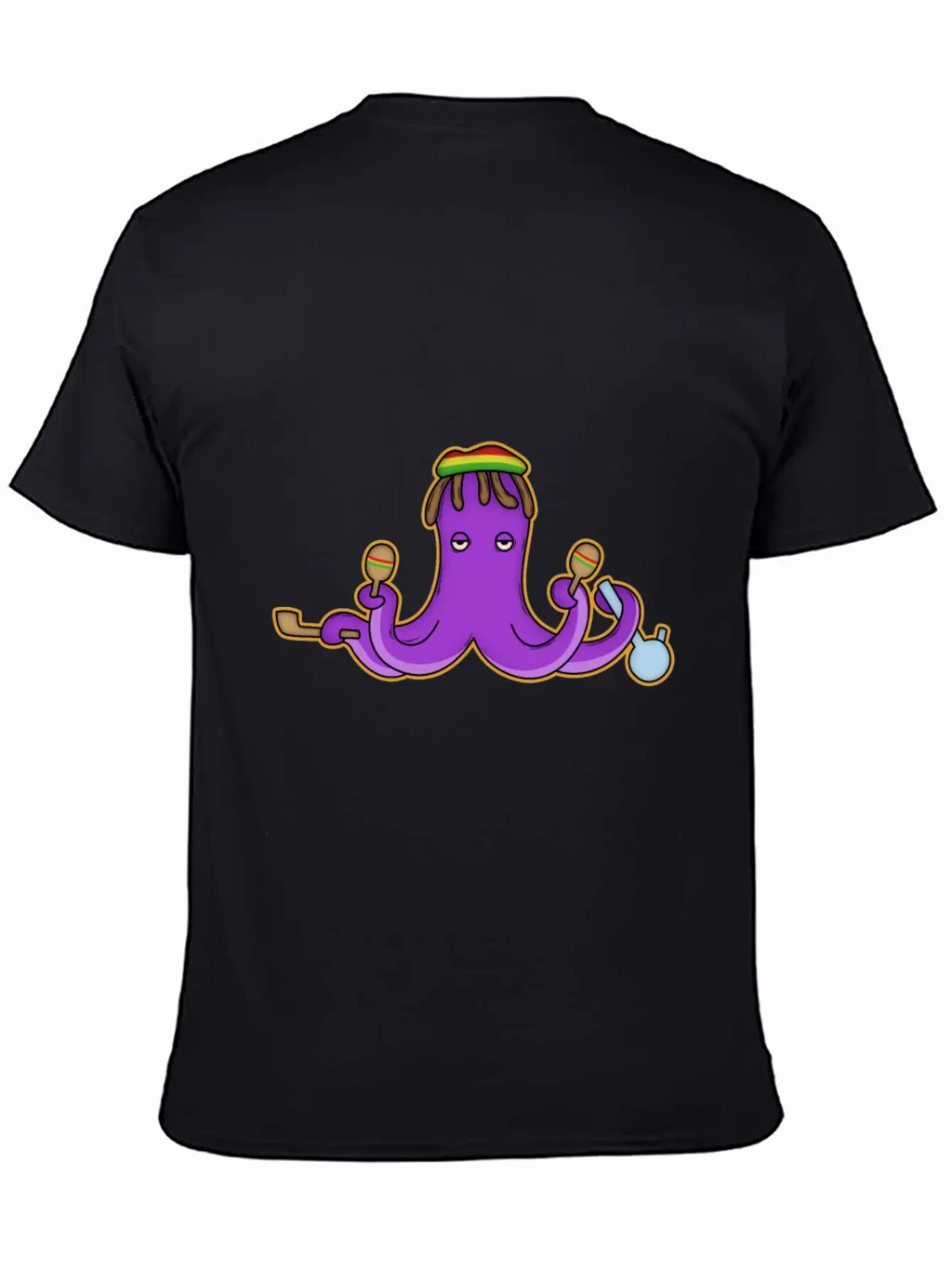 Reggae Octopus Breathable Graphic T-Shirt – Perfect For Casual Days