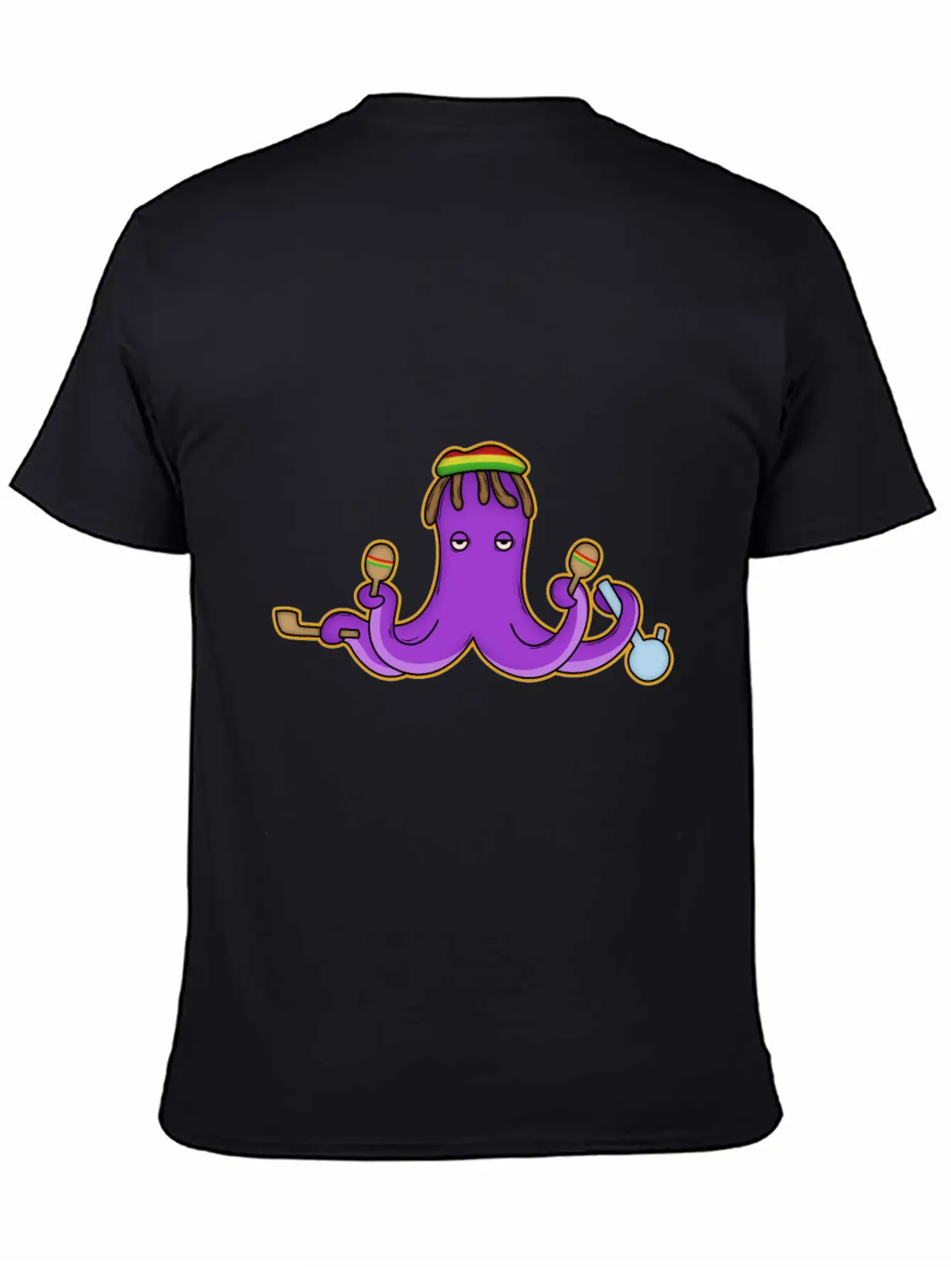 Reggae Octopus Breathable Graphic T-Shirt – Perfect For Casual Days