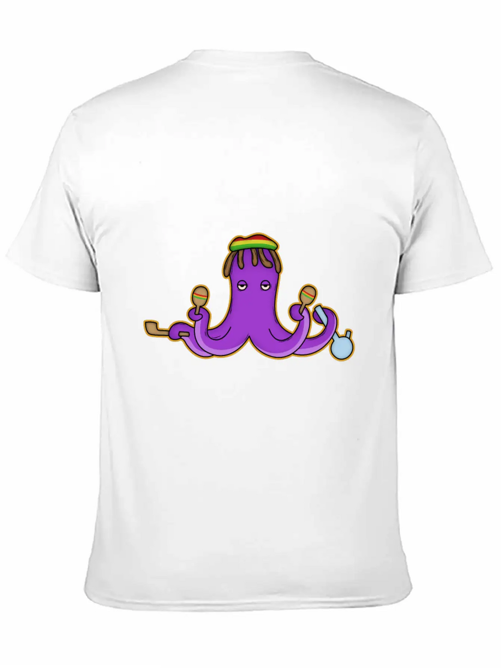 Reggae Octopus Breathable Graphic T-Shirt – Perfect For Casual Days