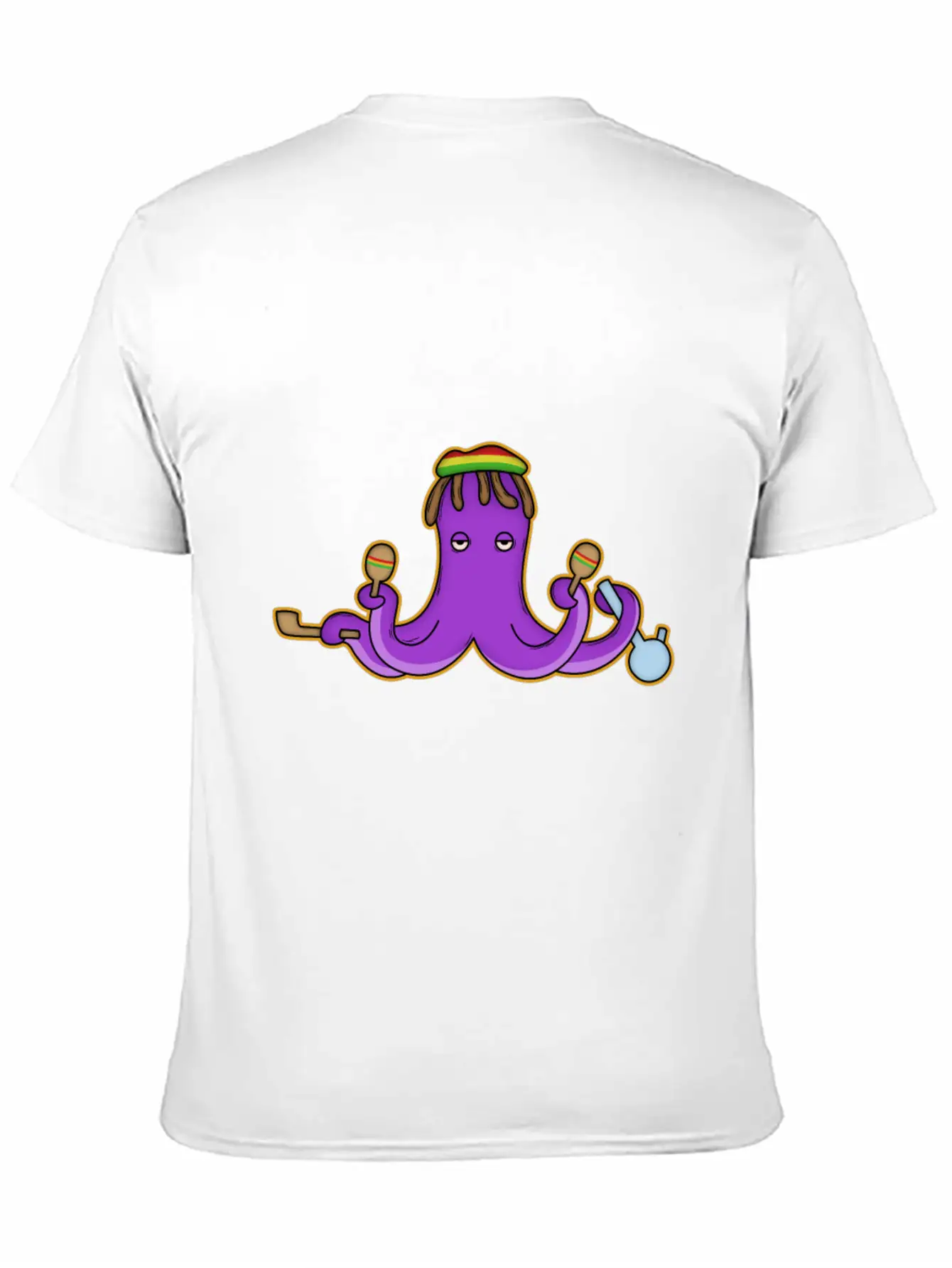 Reggae Octopus Breathable Graphic T-Shirt – Perfect For Casual Days