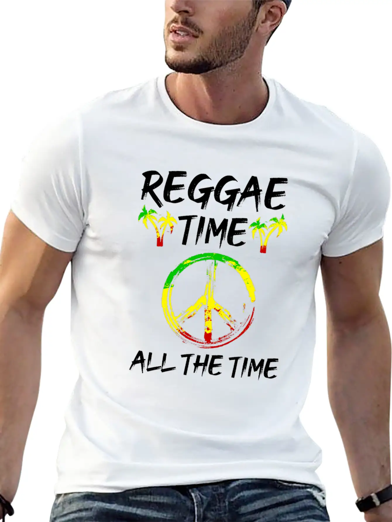 Reggae Rasta Rastafari Stylish Everyday T-Shirt – Unisex Basic Cotton Tee