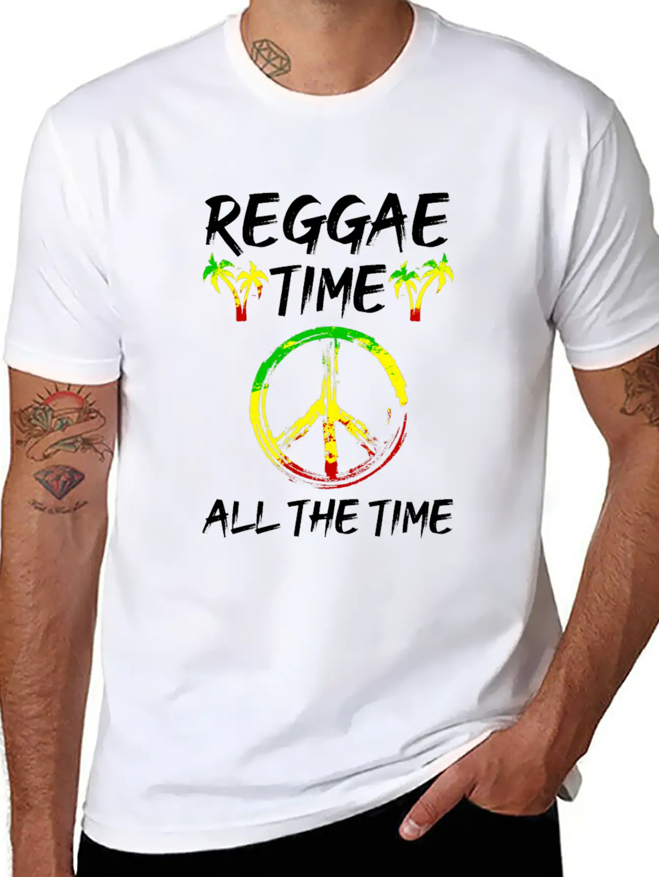 Reggae Rasta Rastafari Stylish Everyday T-Shirt – Unisex Basic Cotton Tee