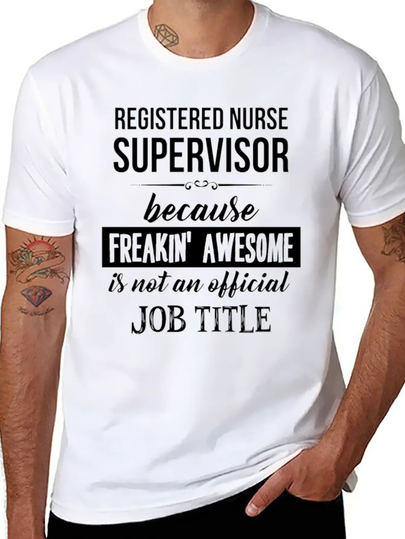 Registered Nurse Supervisor - Registered Nurse Sup Timeless Short Sleeve Tee – Comfy And Minimalist Design