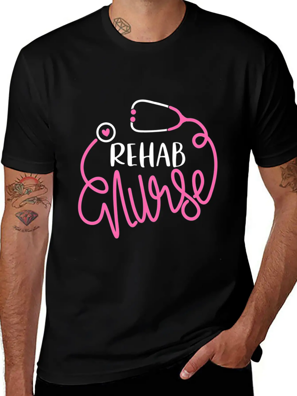 Rehab Nurse Rn Rehabilitation Nursing Dept Nurse Basic Graphic T-Shirt – Daily Comfort In Soft Cotton
