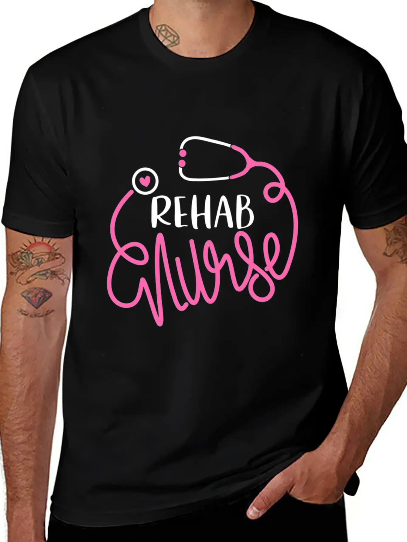 Rehab Nurse Rn Rehabilitation Nursing Dept Nurse Basic Graphic T-Shirt – Daily Comfort In Soft Cotton