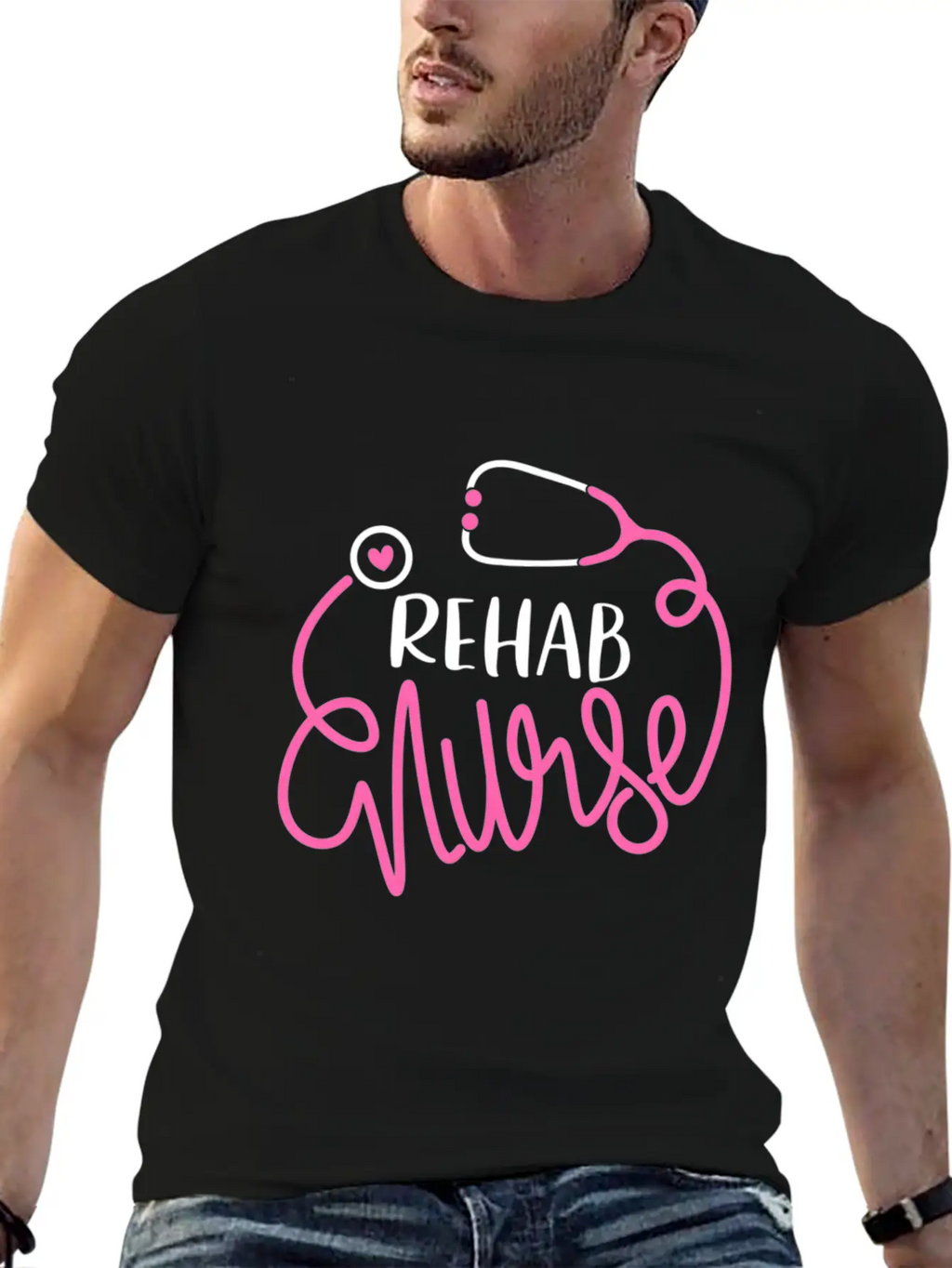Rehab Nurse Rn Rehabilitation Nursing Dept Nurse Basic Graphic T-Shirt – Daily Comfort In Soft Cotton