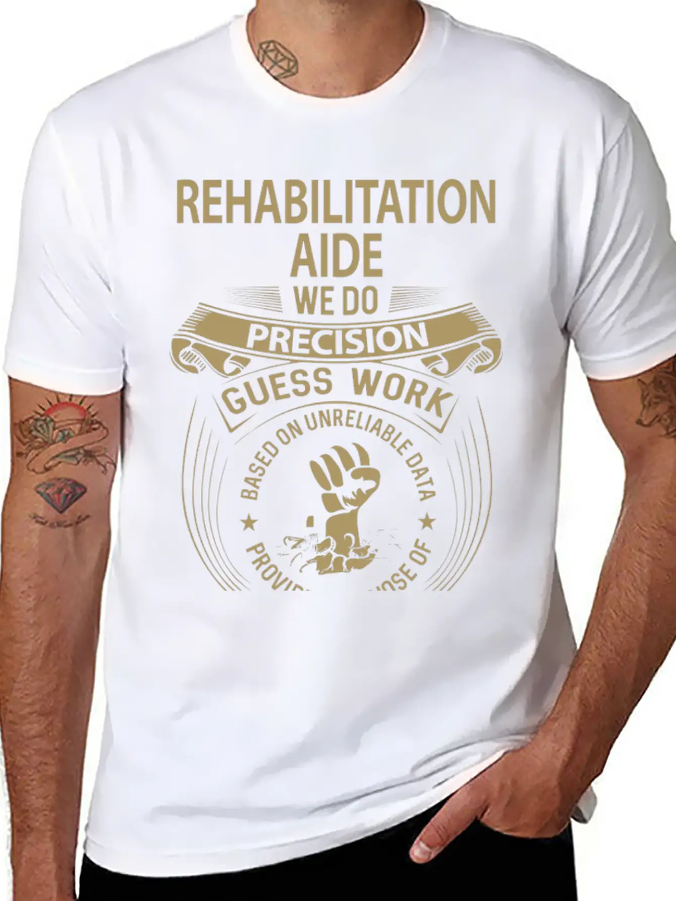 Rehabilitation Aide T Shirt - We Do Precision Gift Breathable Graphic T-Shirt – Perfect For Casual Days