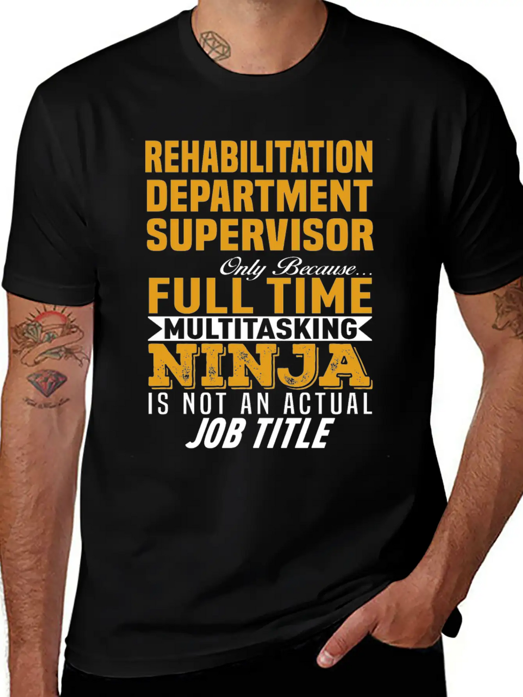 Rehabilitation Department Supervisor Relaxed Everyday Tee – Lightweight And Durable Cotton