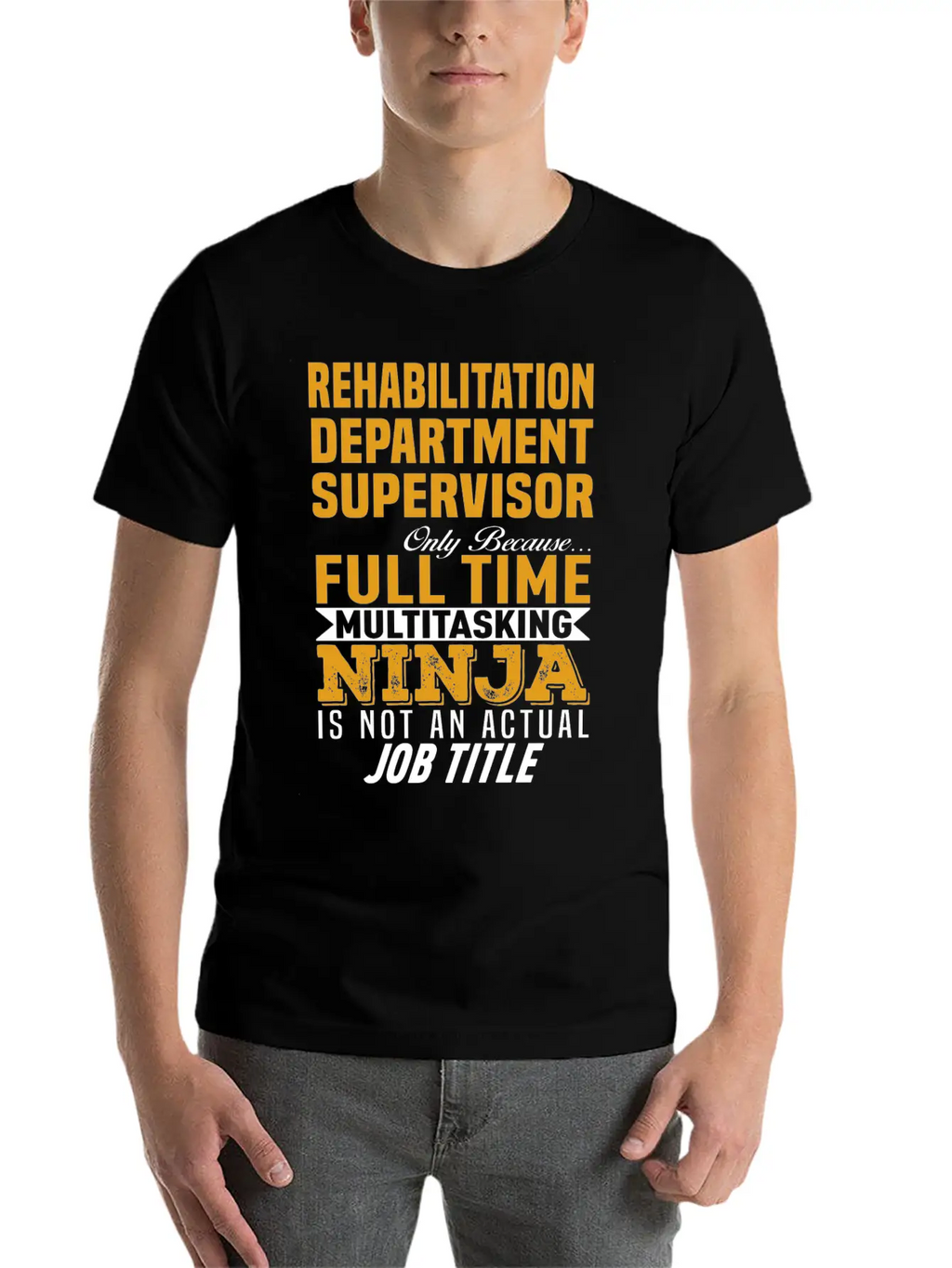 Rehabilitation Department Supervisor Relaxed Everyday Tee – Lightweight And Durable Cotton