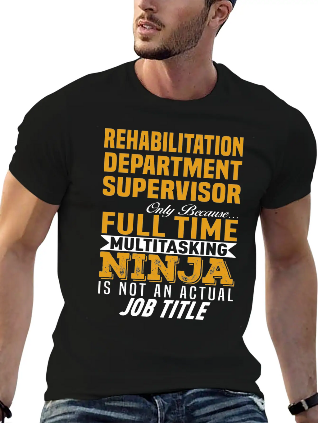 Rehabilitation Department Supervisor Relaxed Everyday Tee – Lightweight And Durable Cotton