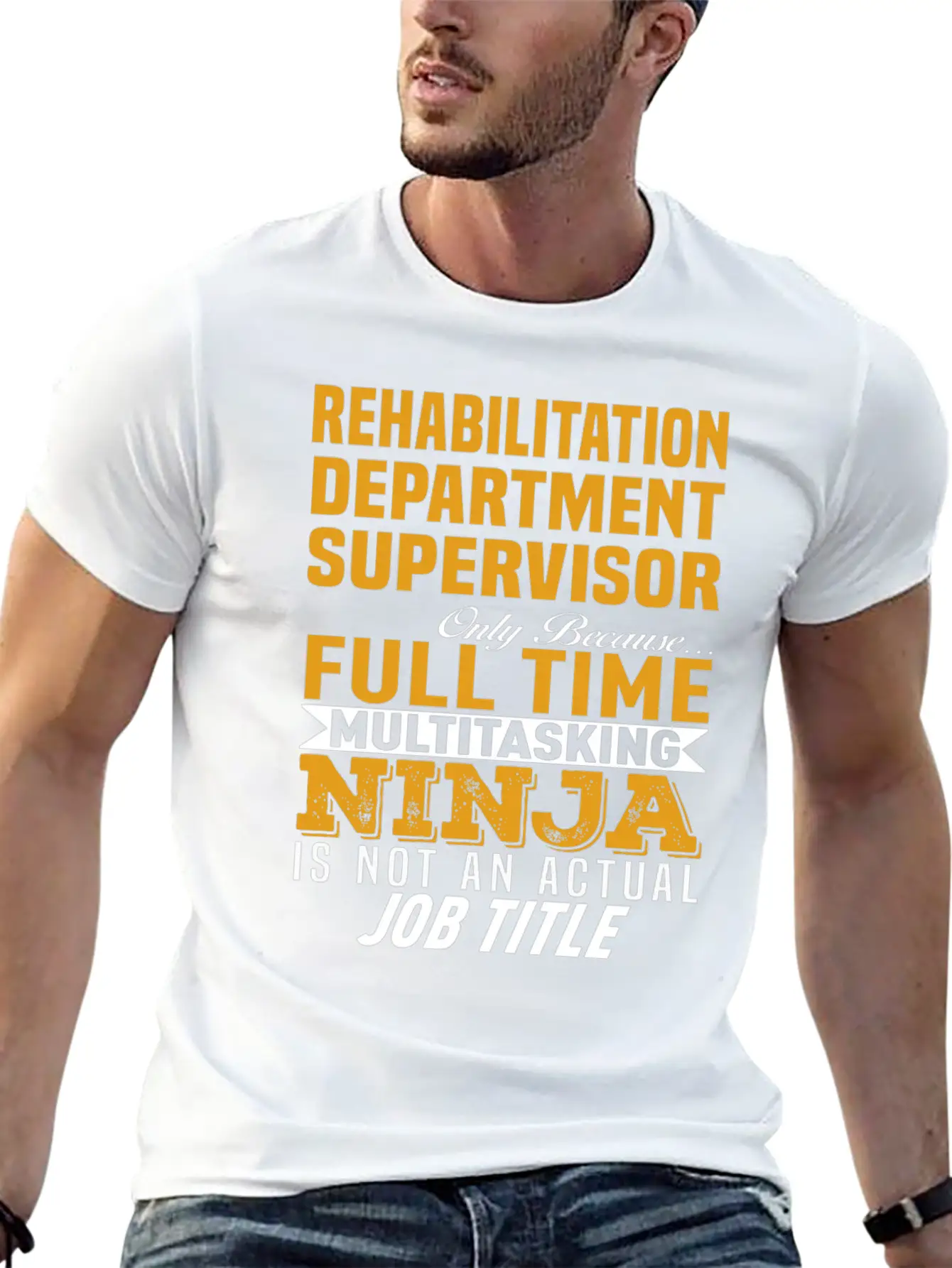 Rehabilitation Department Supervisor Relaxed Everyday Tee – Lightweight And Durable Cotton